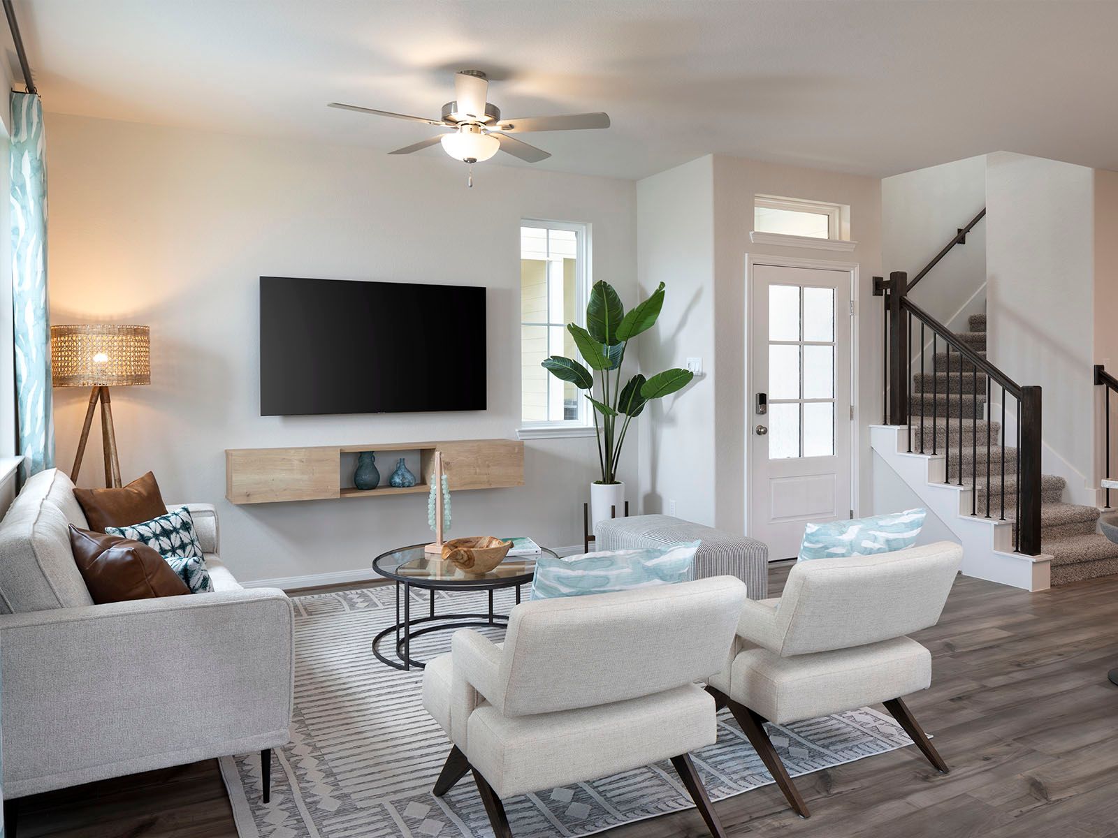 Host gatherings with ease in the spacious living area.