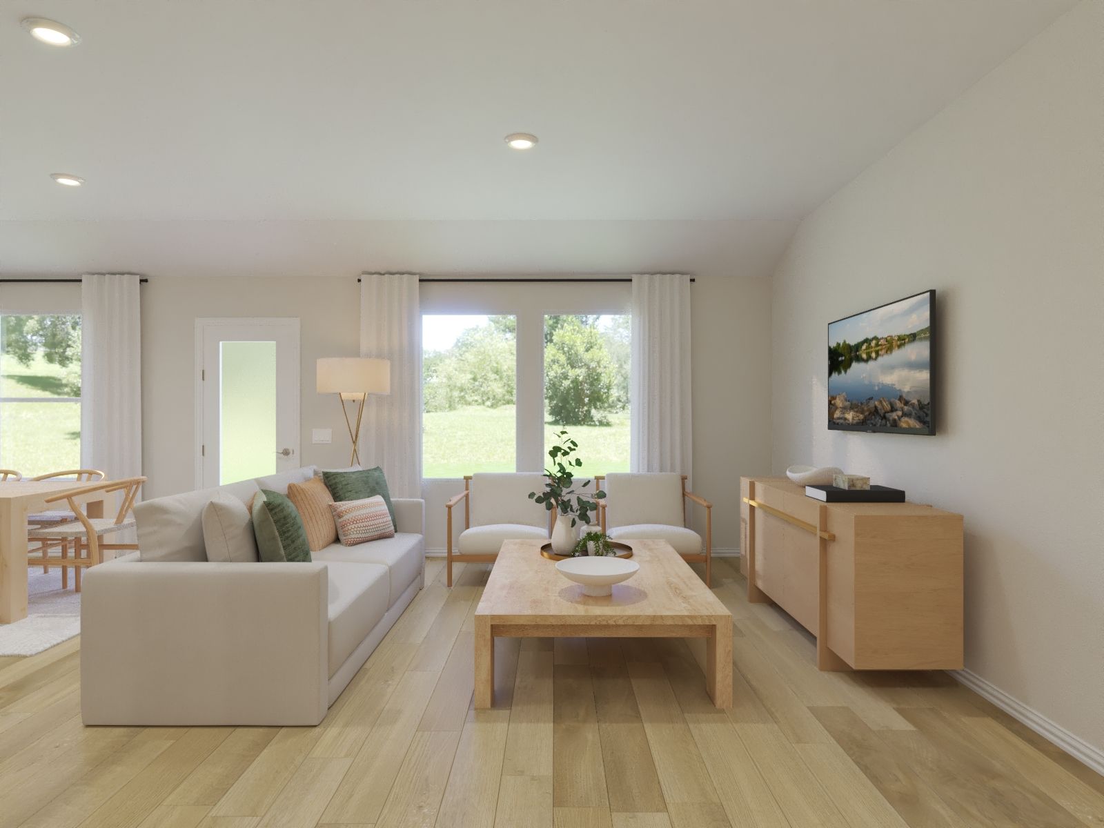 Relax after a long day in the cozy living room