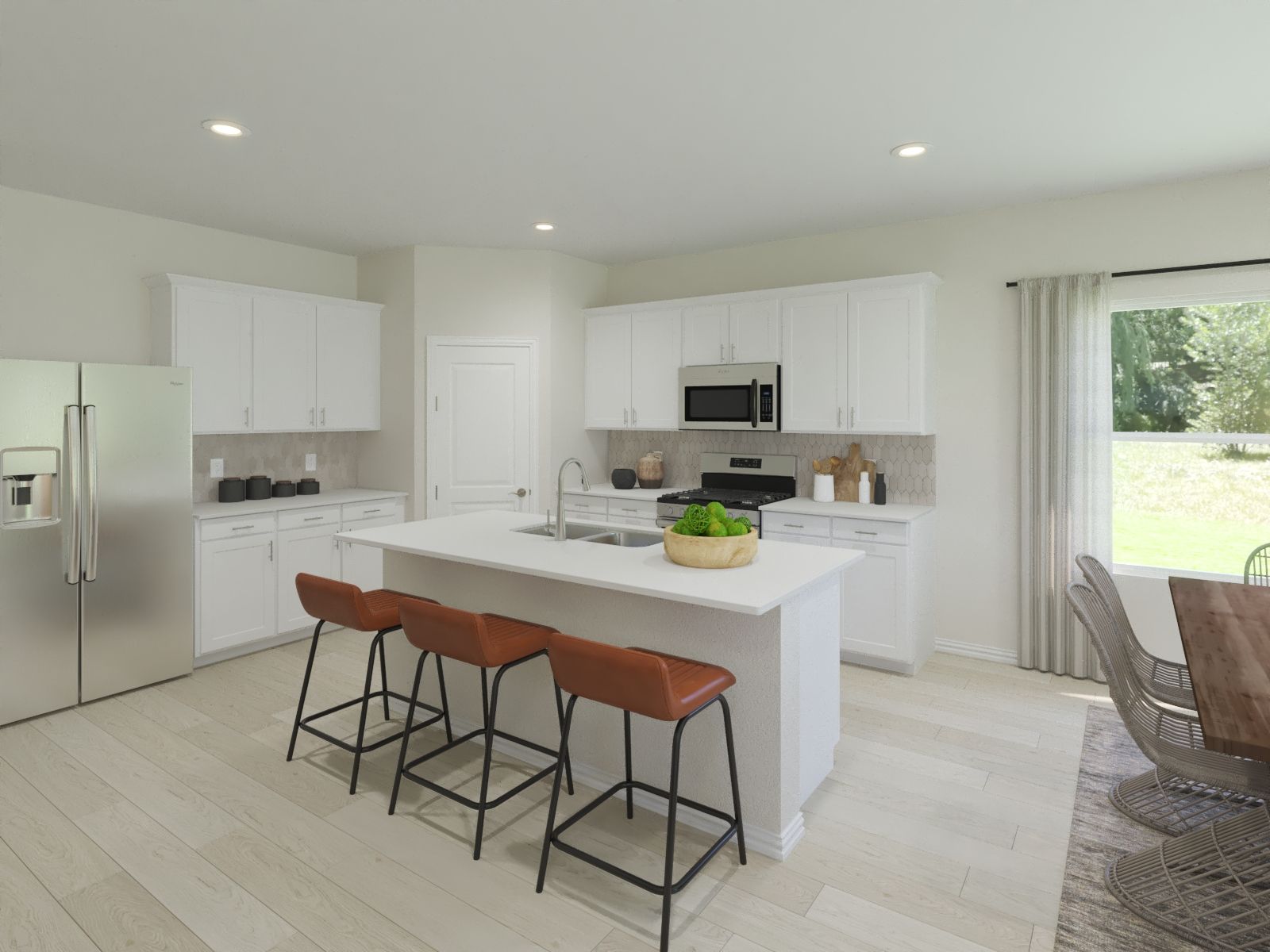 With a specious kitchen and large prep space, making meals has never been so easy.