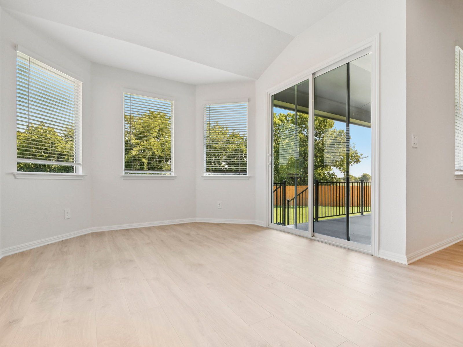 Enjoy the natural lighting in the dining room.