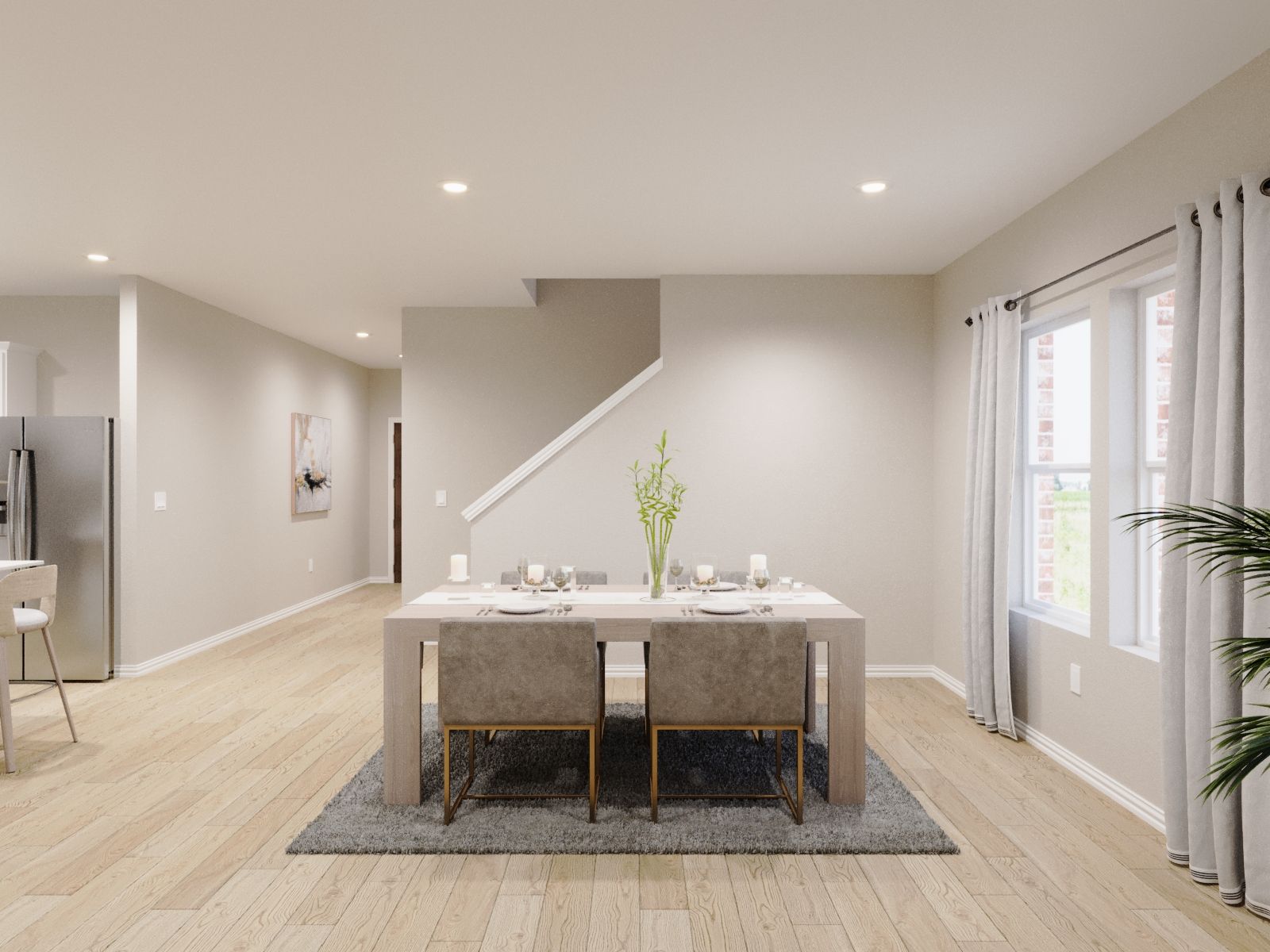 Enjoy dinners around the dining table