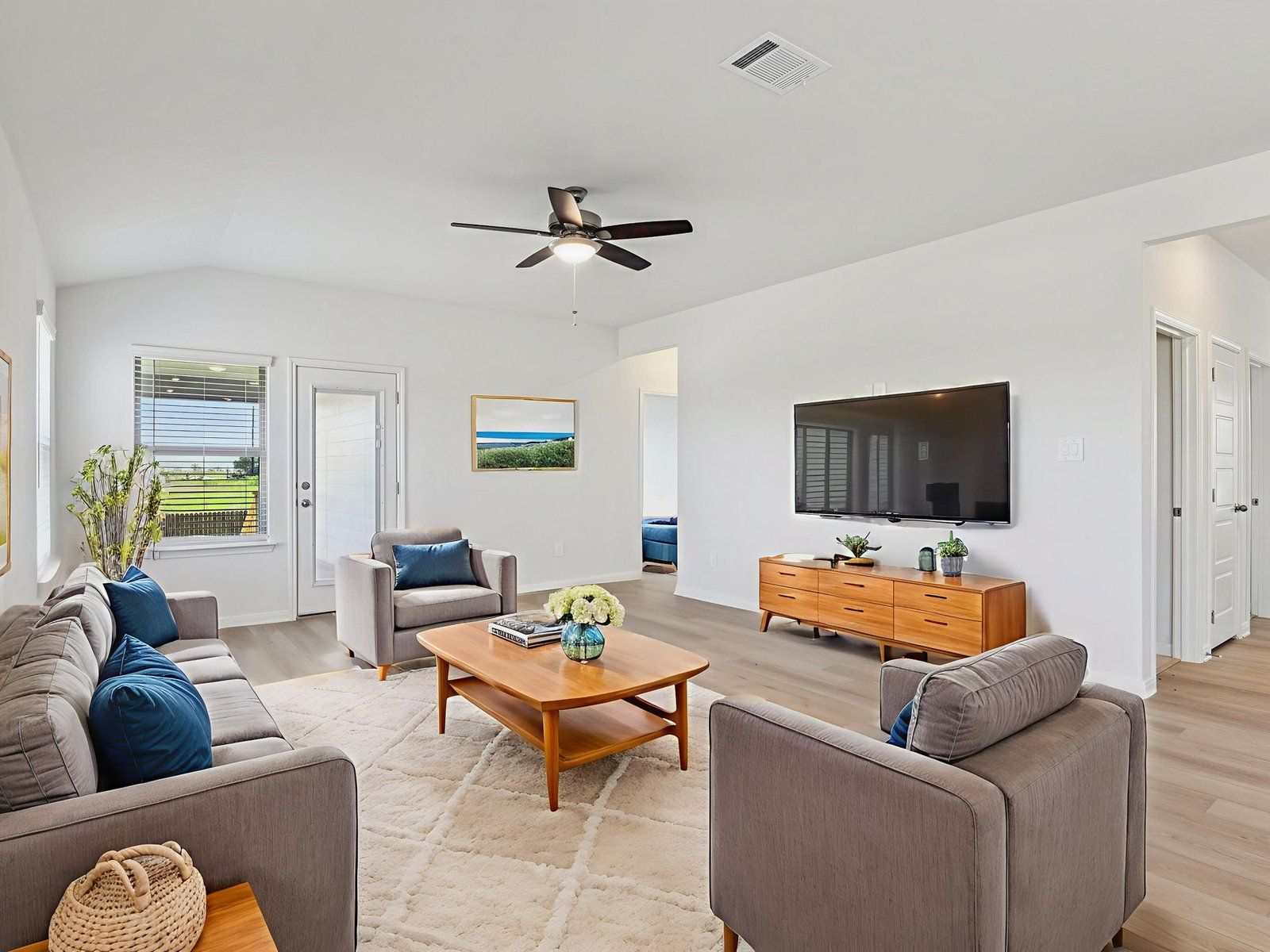 Virtually Staged Living Room