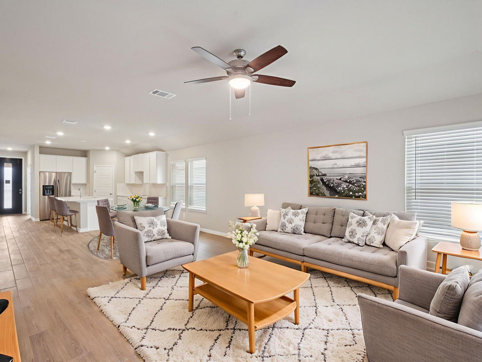 Virtually Staged Living Room