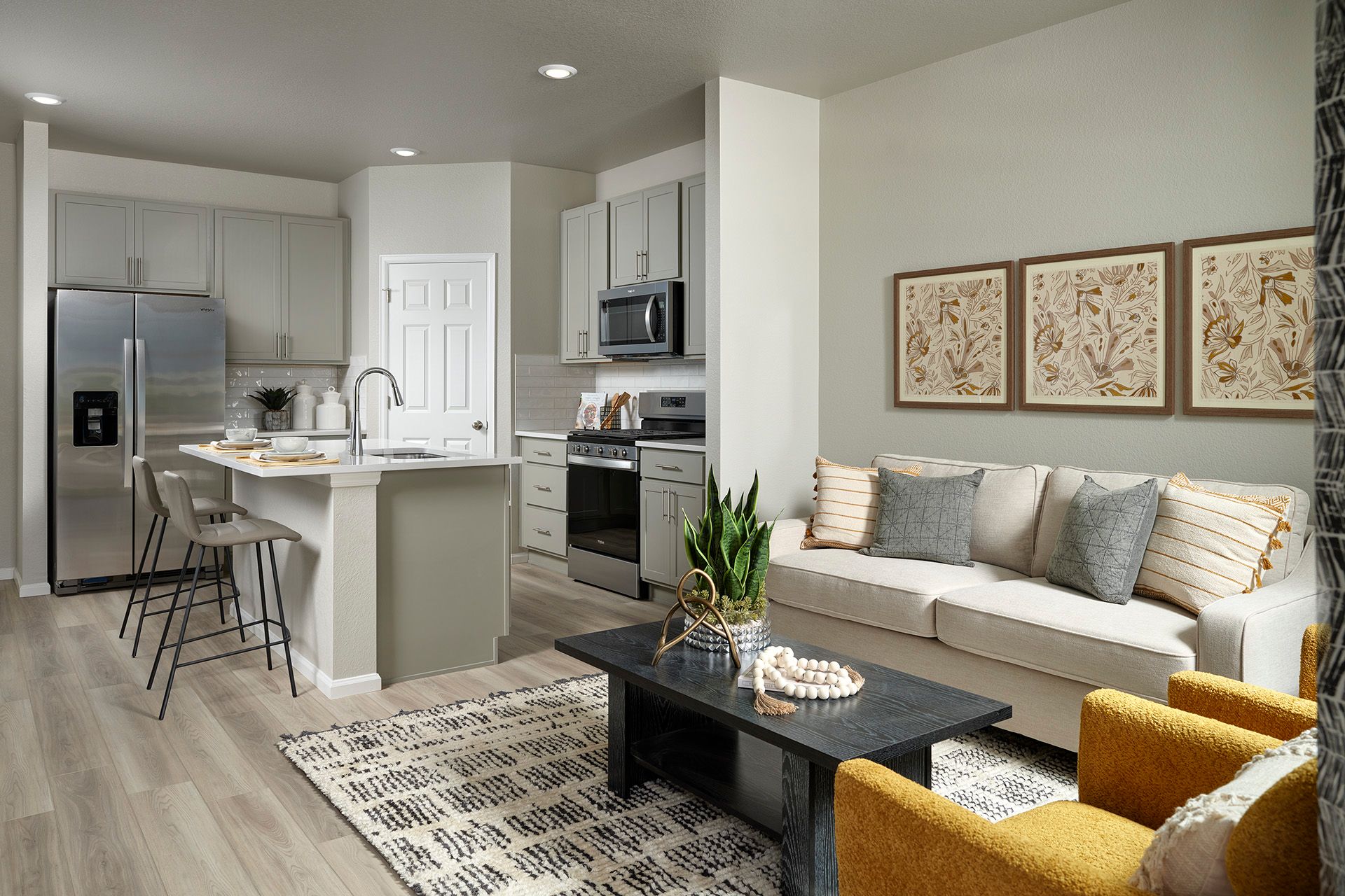 Welcome to the Willow floorplan modeled at Horizon Uptown in Aurora, CO.