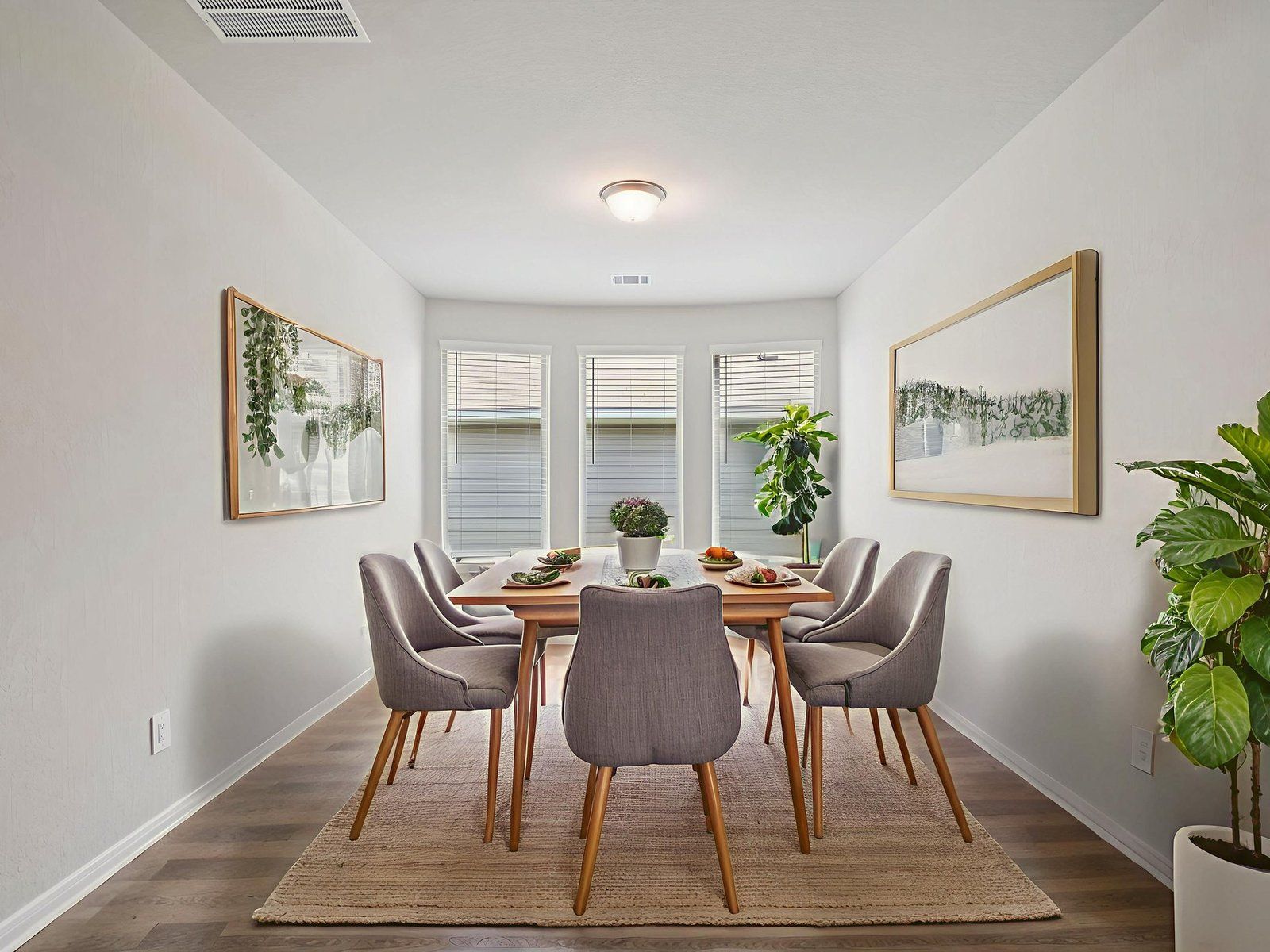 Virtually Staged Dining Room