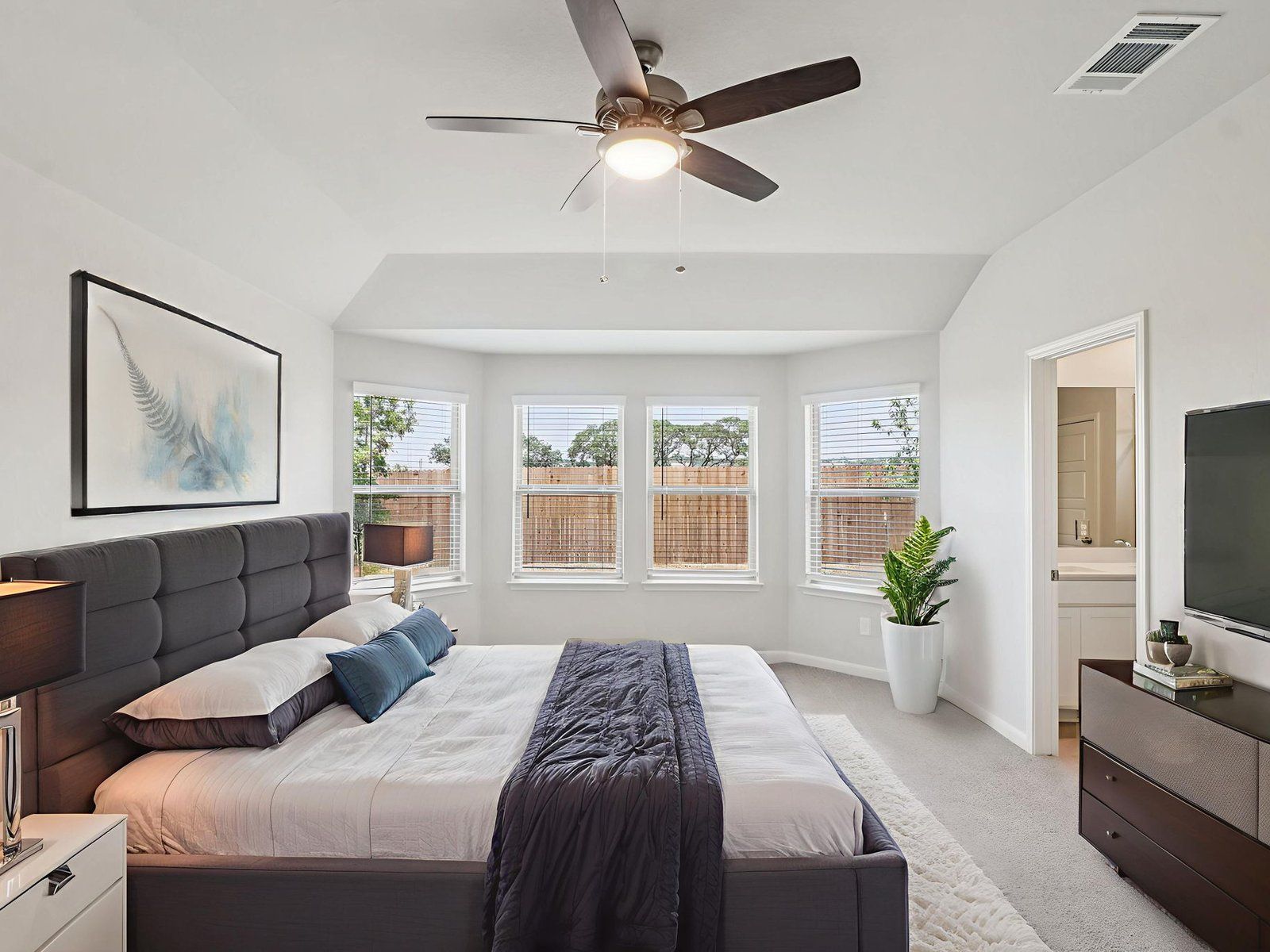 Virtually Staged Primary Suite