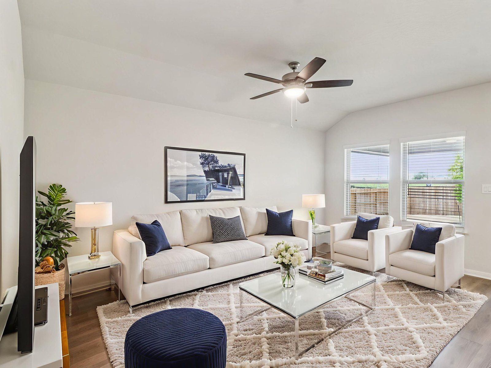 Virtually Staged Living Room