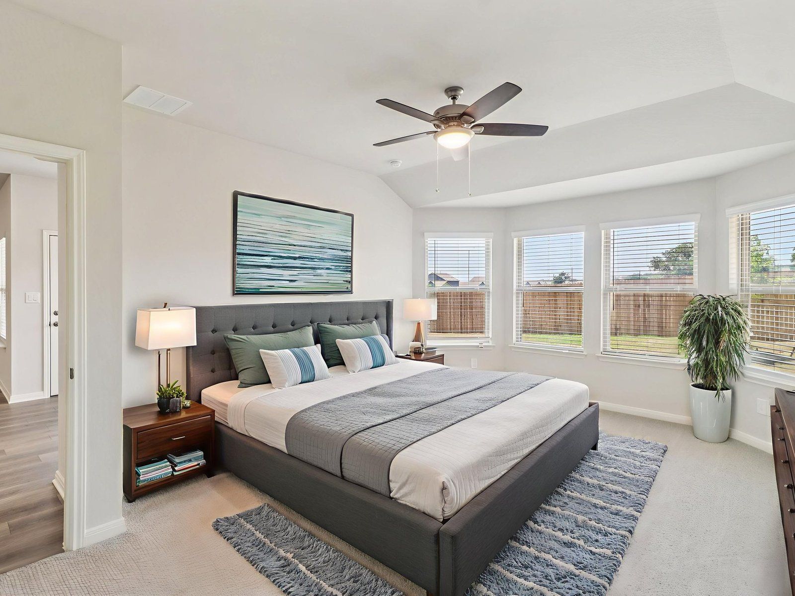 Virtually Staged Primary Suite