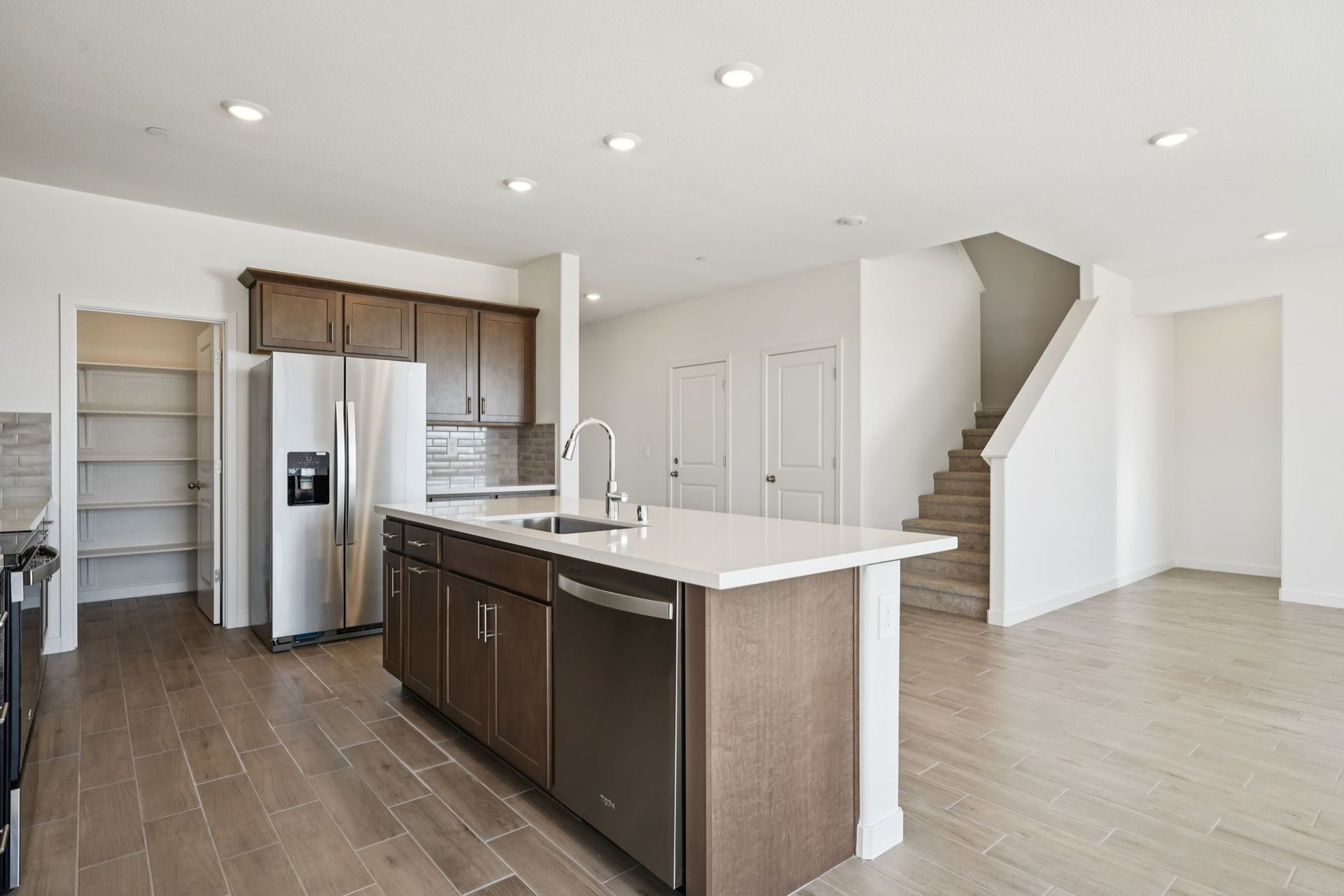 A modeled 4021 plan at a nearby Meritage Homes community