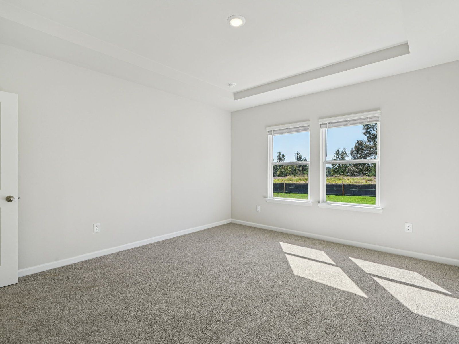 The Sherwood floorplan with the Charm Burlap interior package.