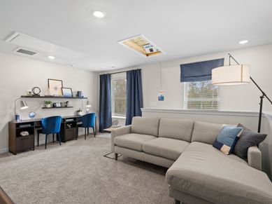 Work-from-home and enjoy movie nights in the spacious upstairs loft.