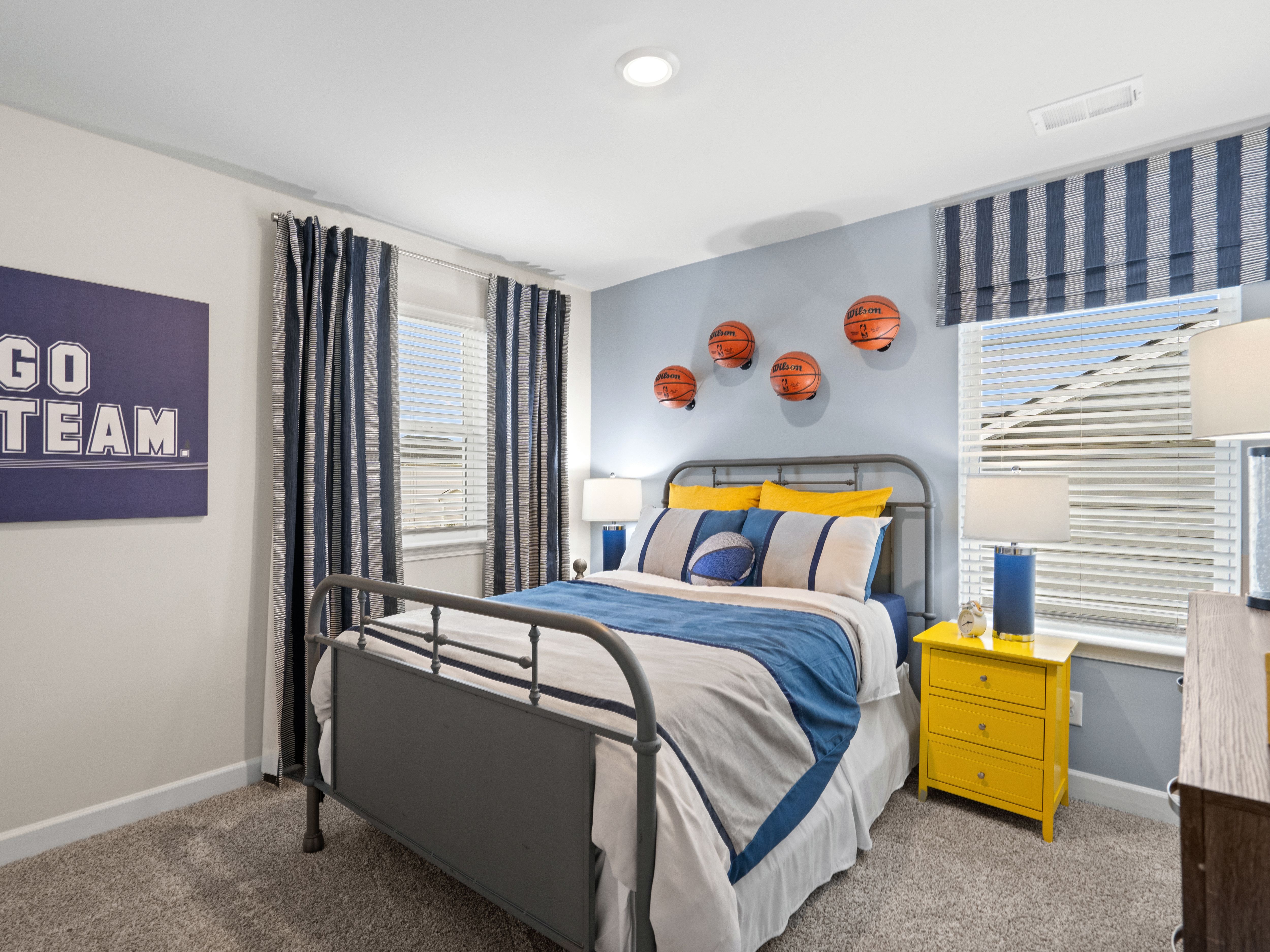 Three secondary bedrooms surround the Sydney's loft.