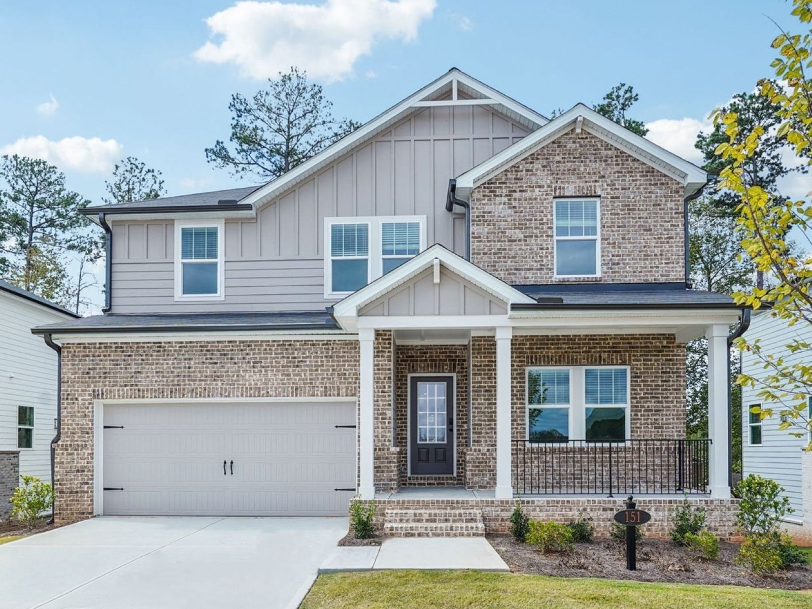 The Chatham Basement floorplan with Elevation F modeled at Preserve at Mountain Creek.