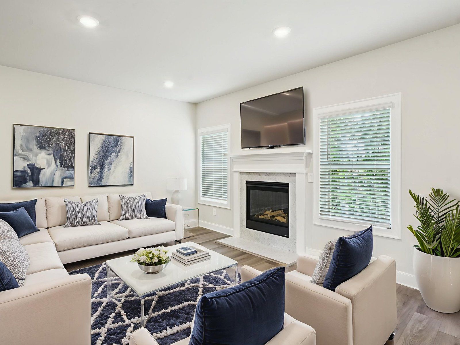 The Chatham Basement floorplan with the Clarity Linen interior package.