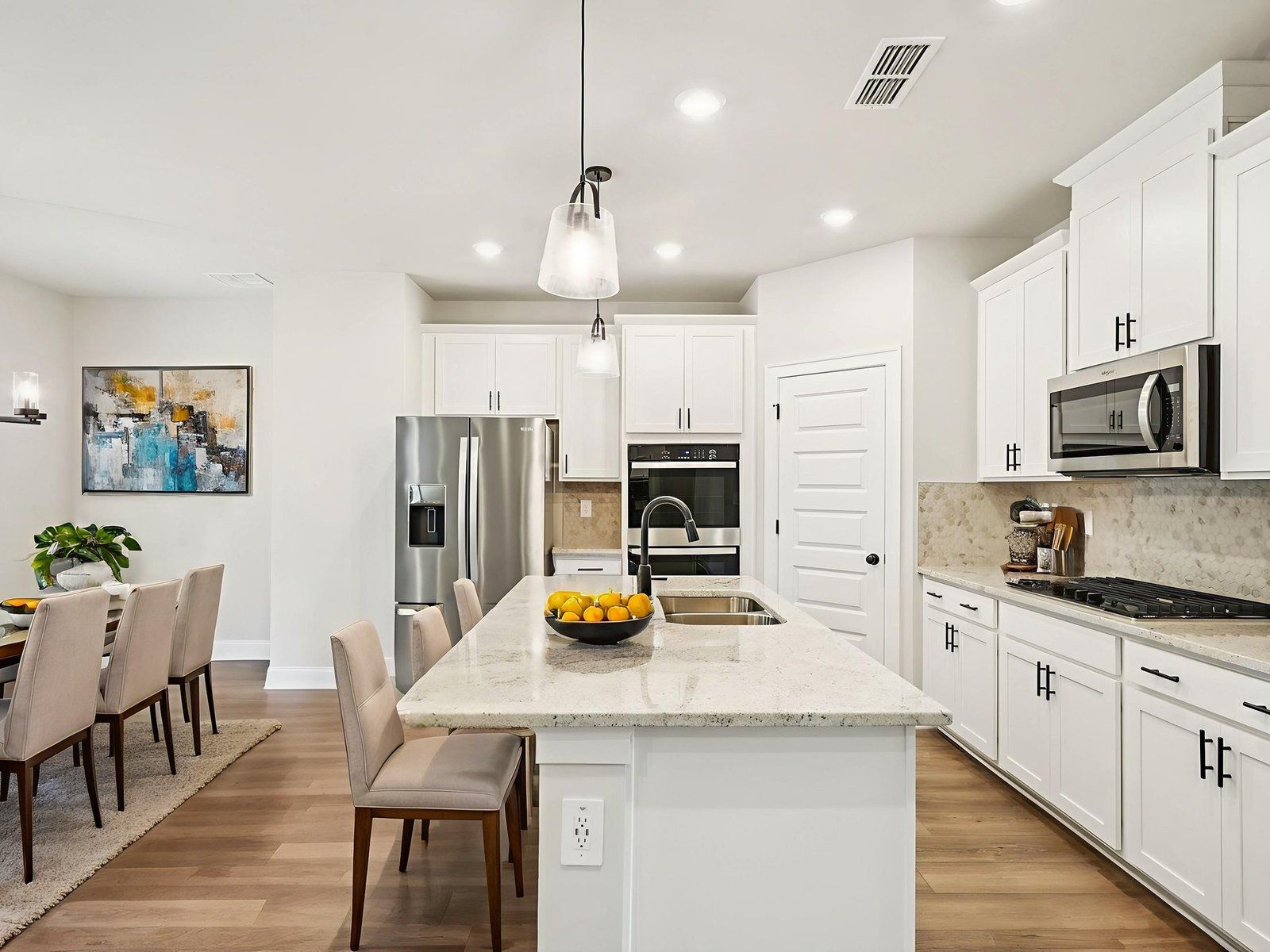 The Chatham Basement floorplan with the Clarity Linen interior package.