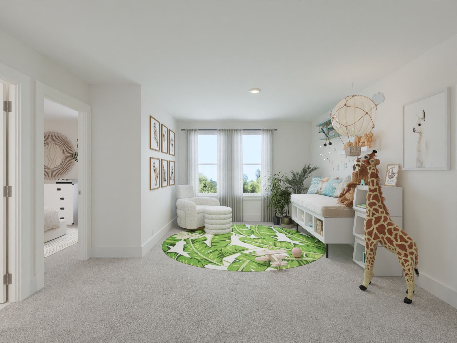 The upstairs loft gives the kids a place to hangout.