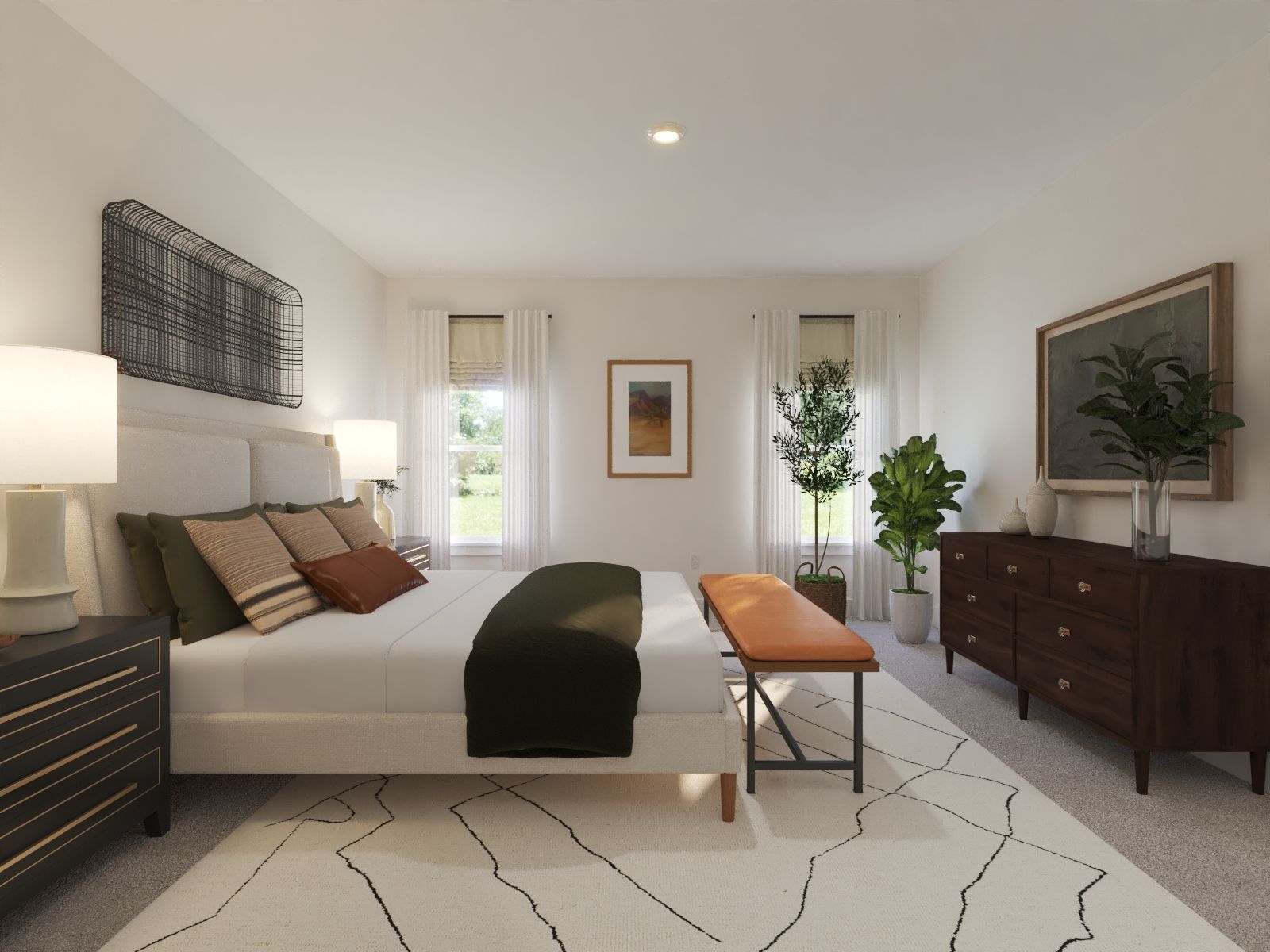 The primary suite offers a private retreat.