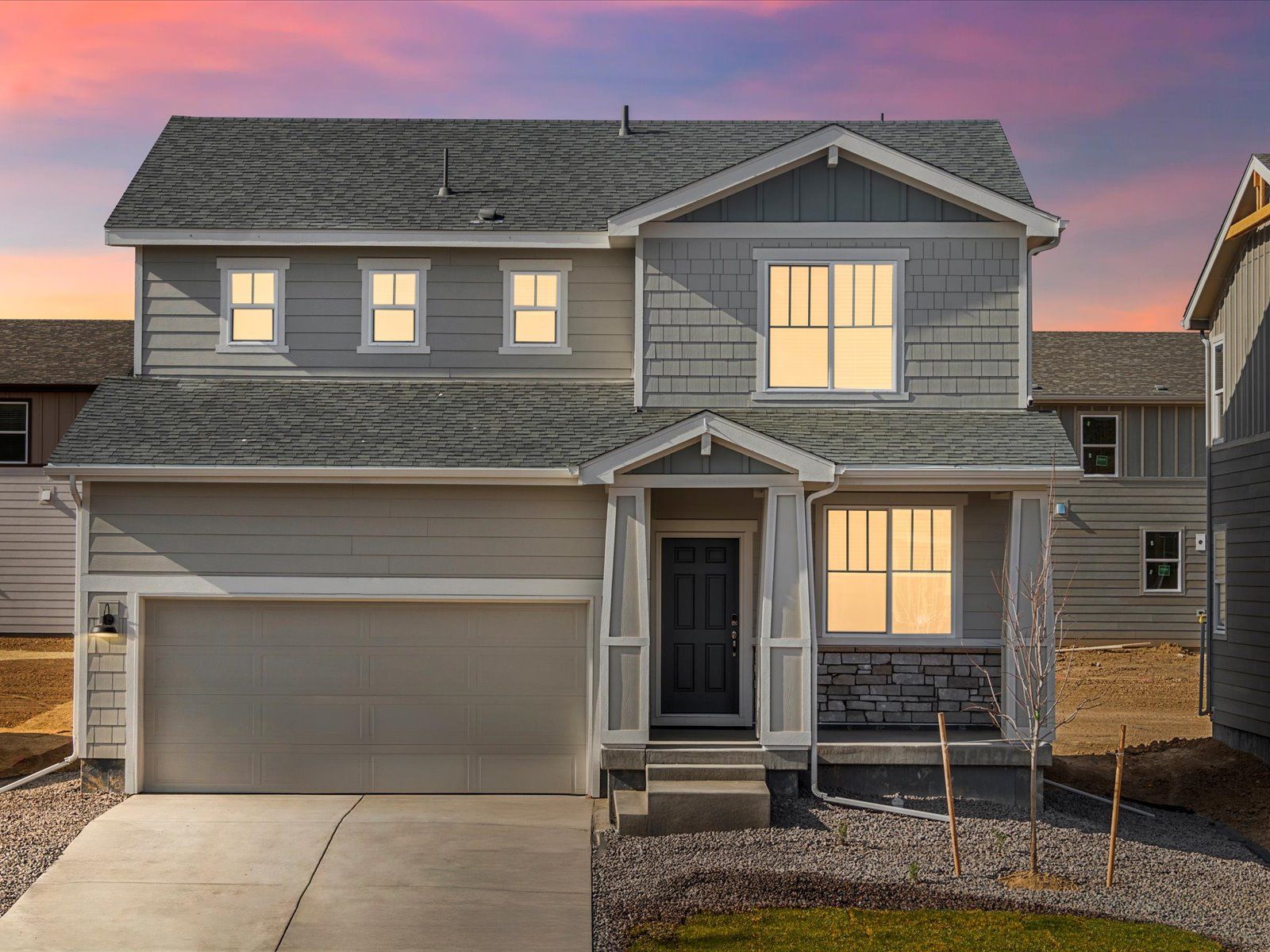 The Pagosa floorplan image taken at a Meritage Homes community in Johnstown, CO