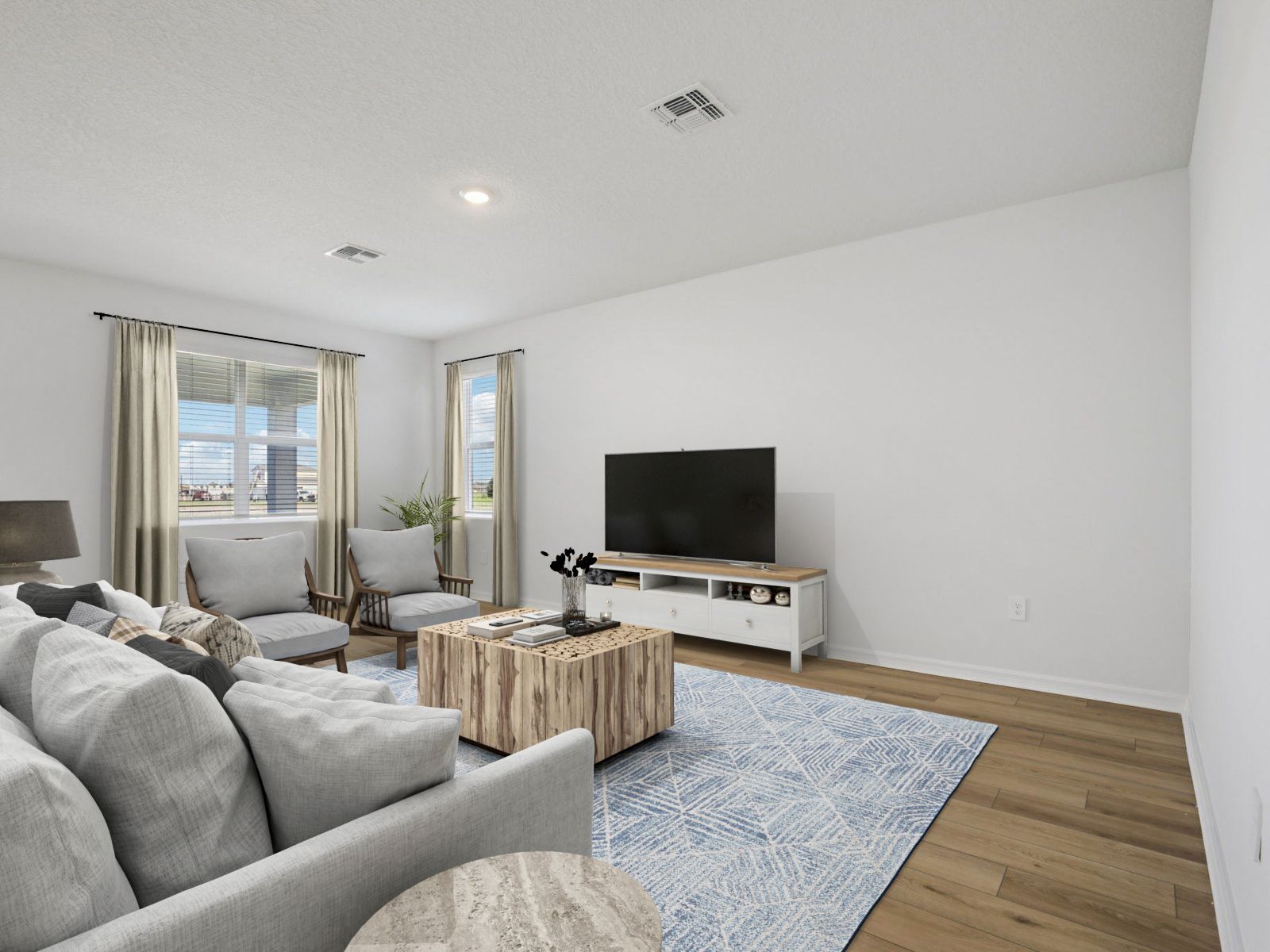 Virtually Staged Living Space