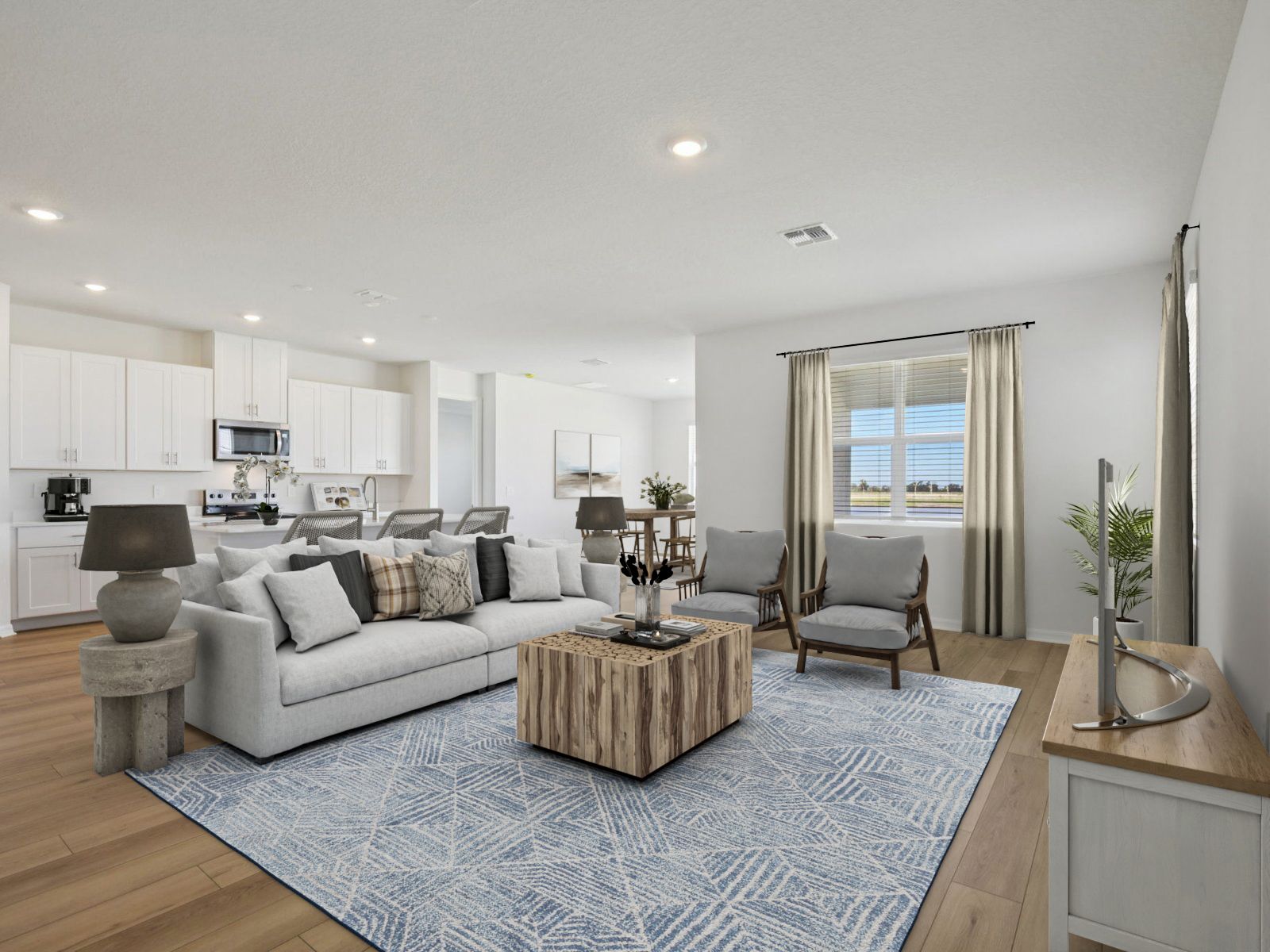 Virtually Staged Great Room