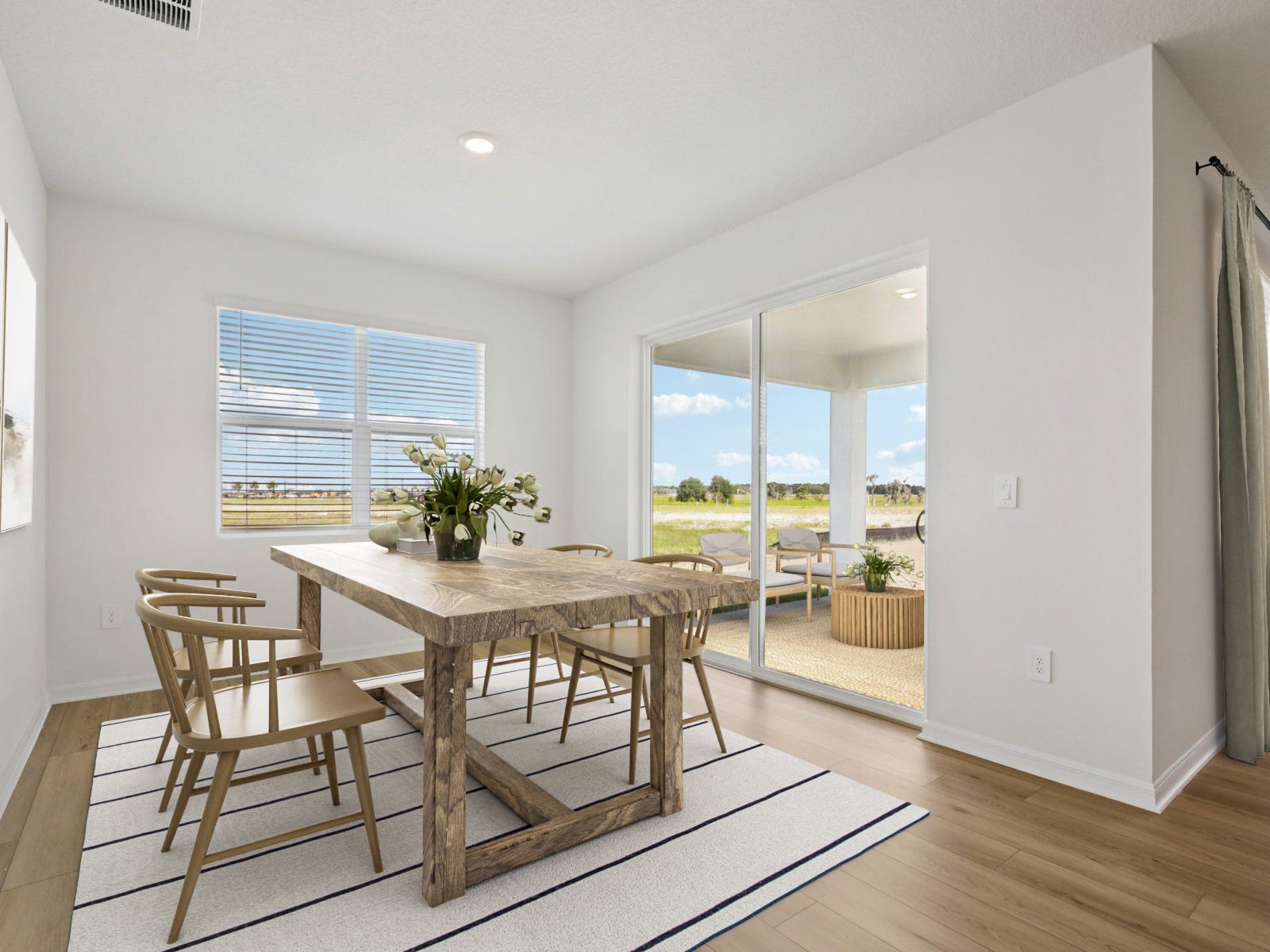 Virtually Staged Dining Space