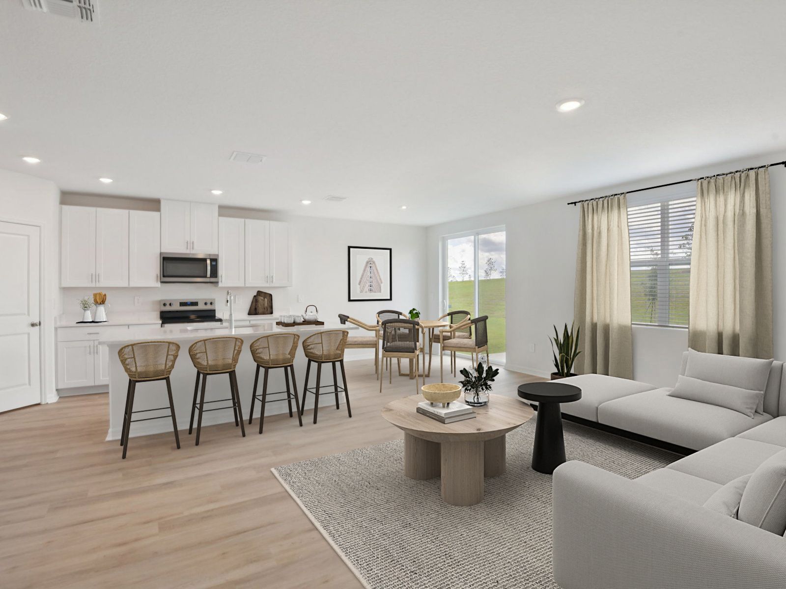Great Room Staged