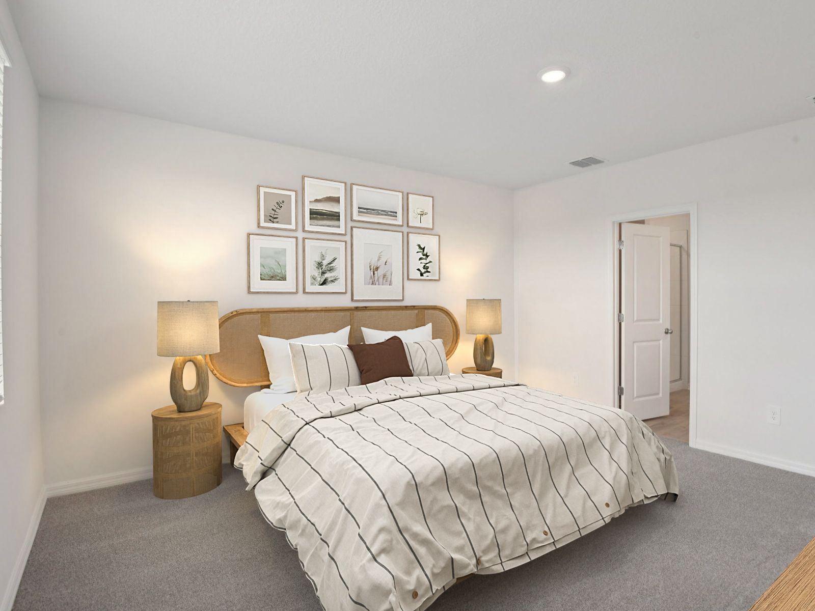 Primary Bedroom Staged