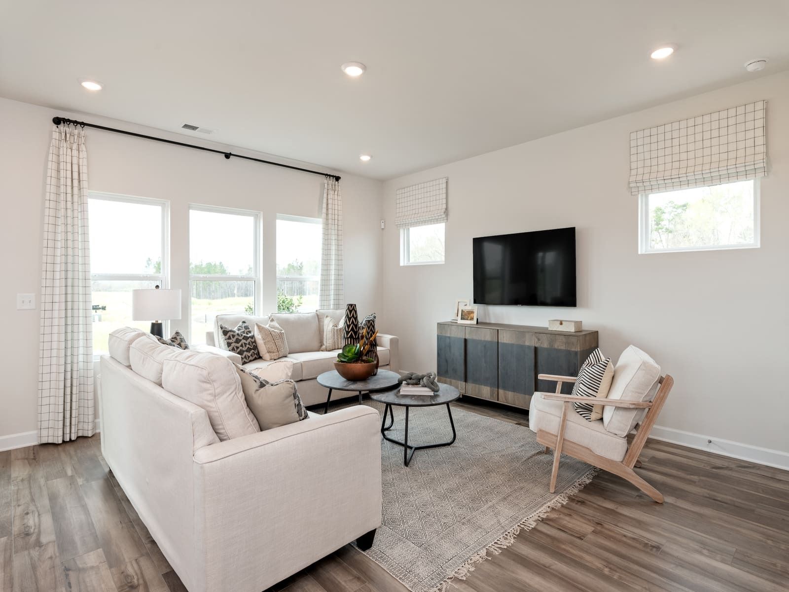 Enjoy time with guests in the customizable great room.