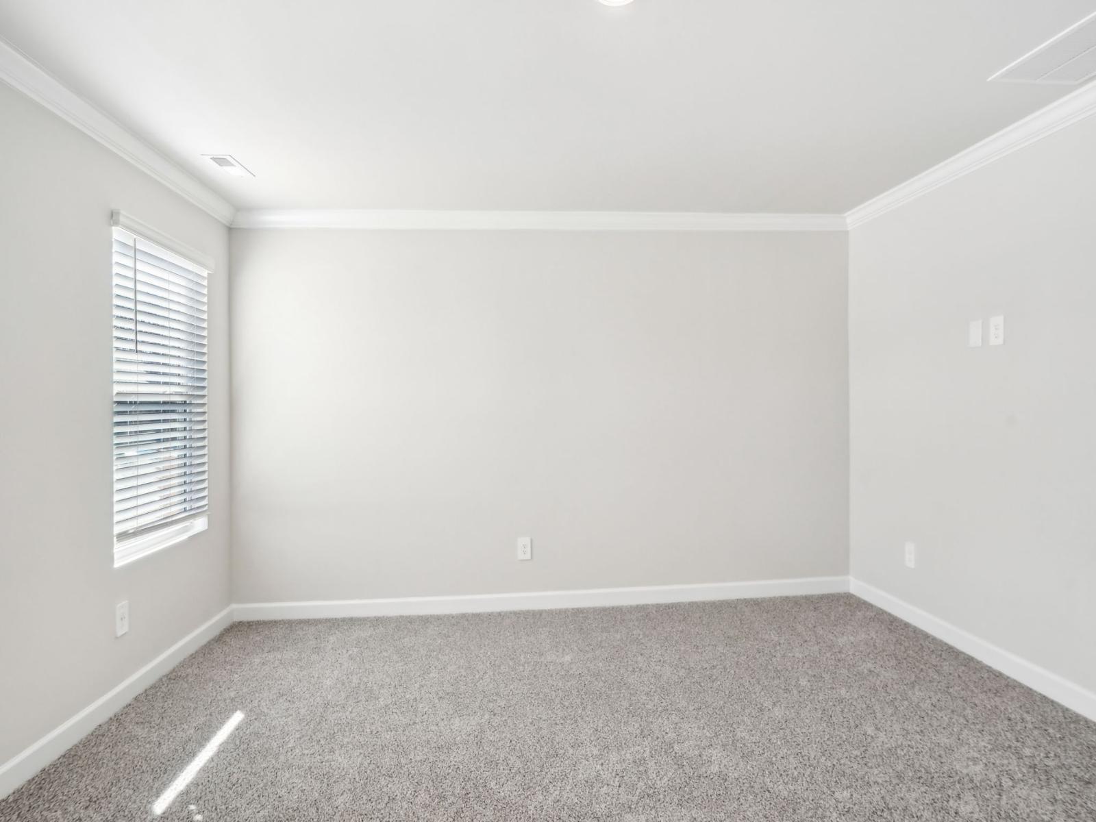 Turn the secondary bedroom into a getaway retreat or home office.