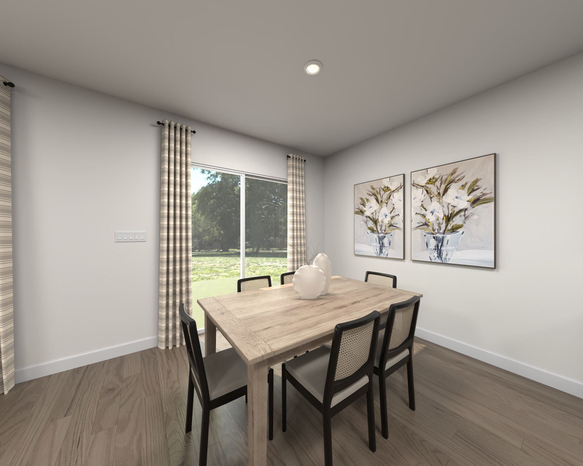 Dining Room in the Cottonwood floorplan modeled in Charlotte, NC.