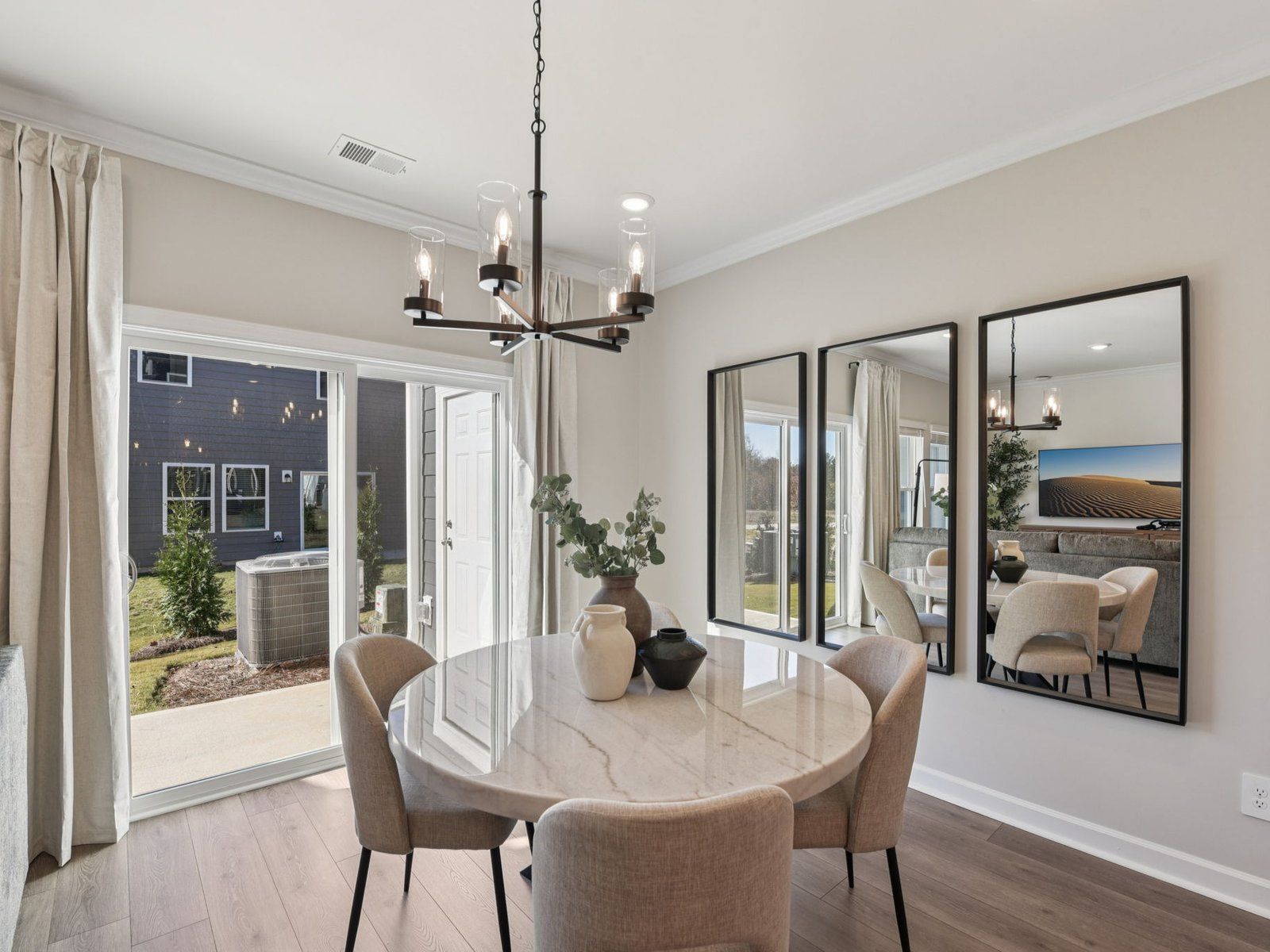 Host dinner parties in the elegant dining room.