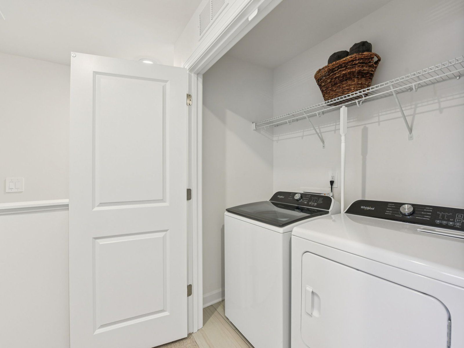 Laundry day just got easier with more room to sort and organize your essentials.