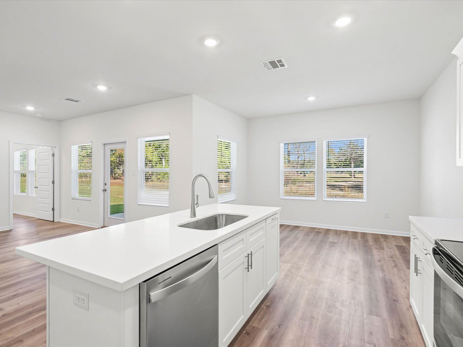 Kitchen in the Dune floorplan at a Meritage Homes community in Ocean Springs, MS.