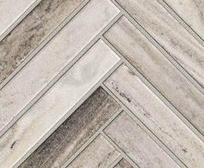 Kitchen Backsplash: Haven Point Chevron Mosaic