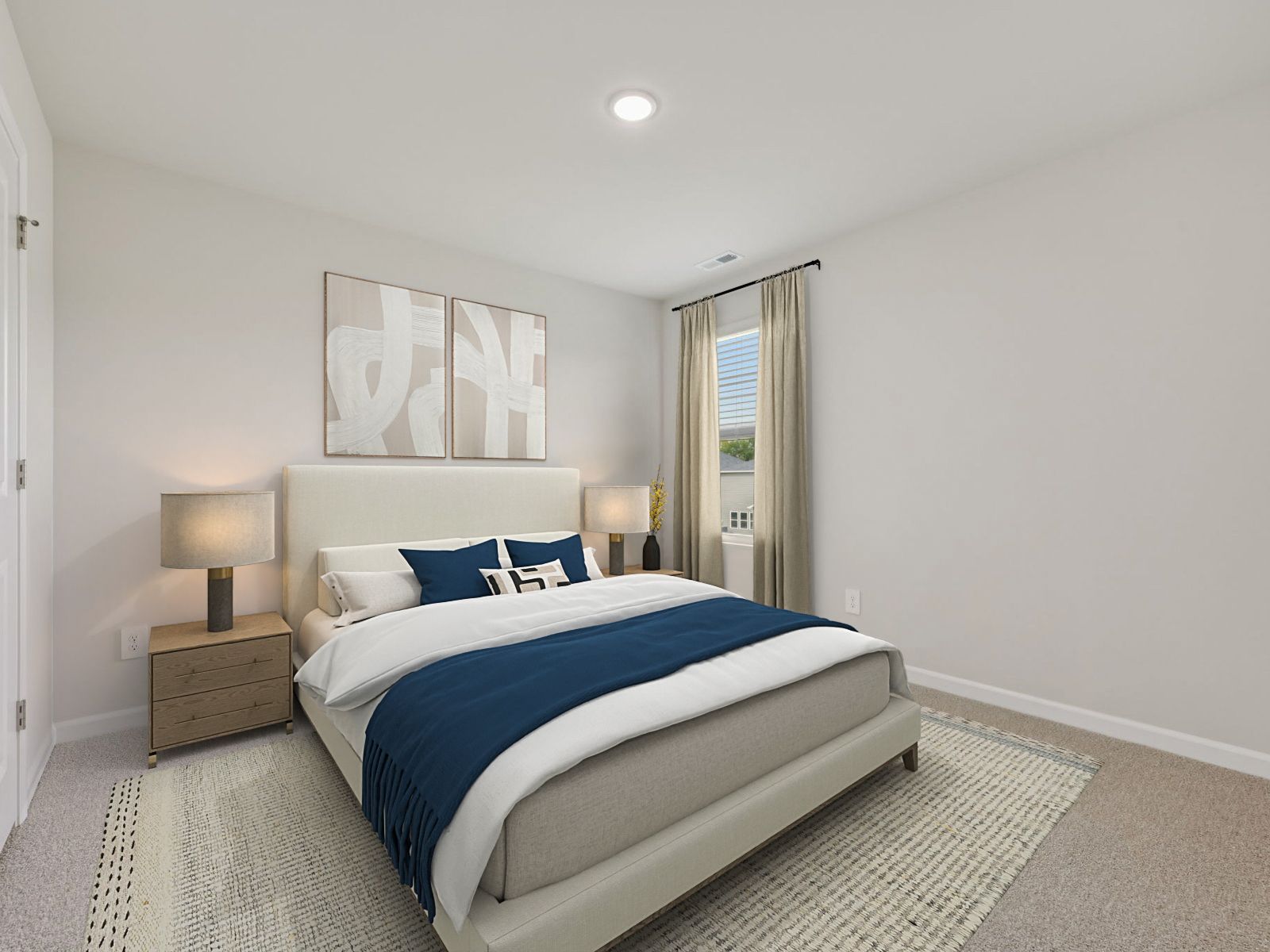 Secondary bedroom in the Dakota floorplan at a Meritage Homes community in Garner, NC.
