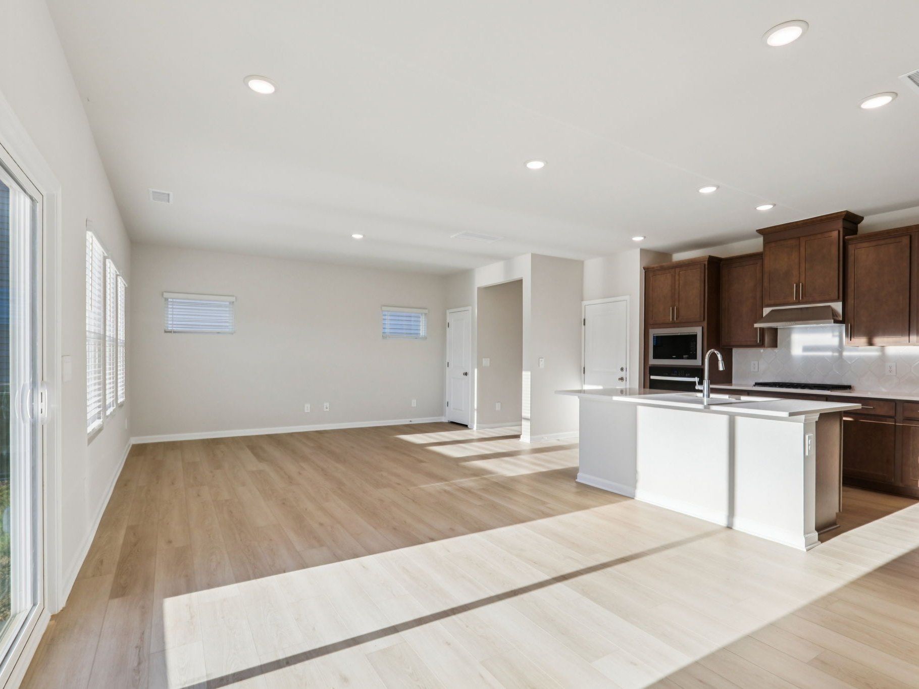 Dining area in the Lennon floorplan at a Meritage Homes community in Garner, NC.
