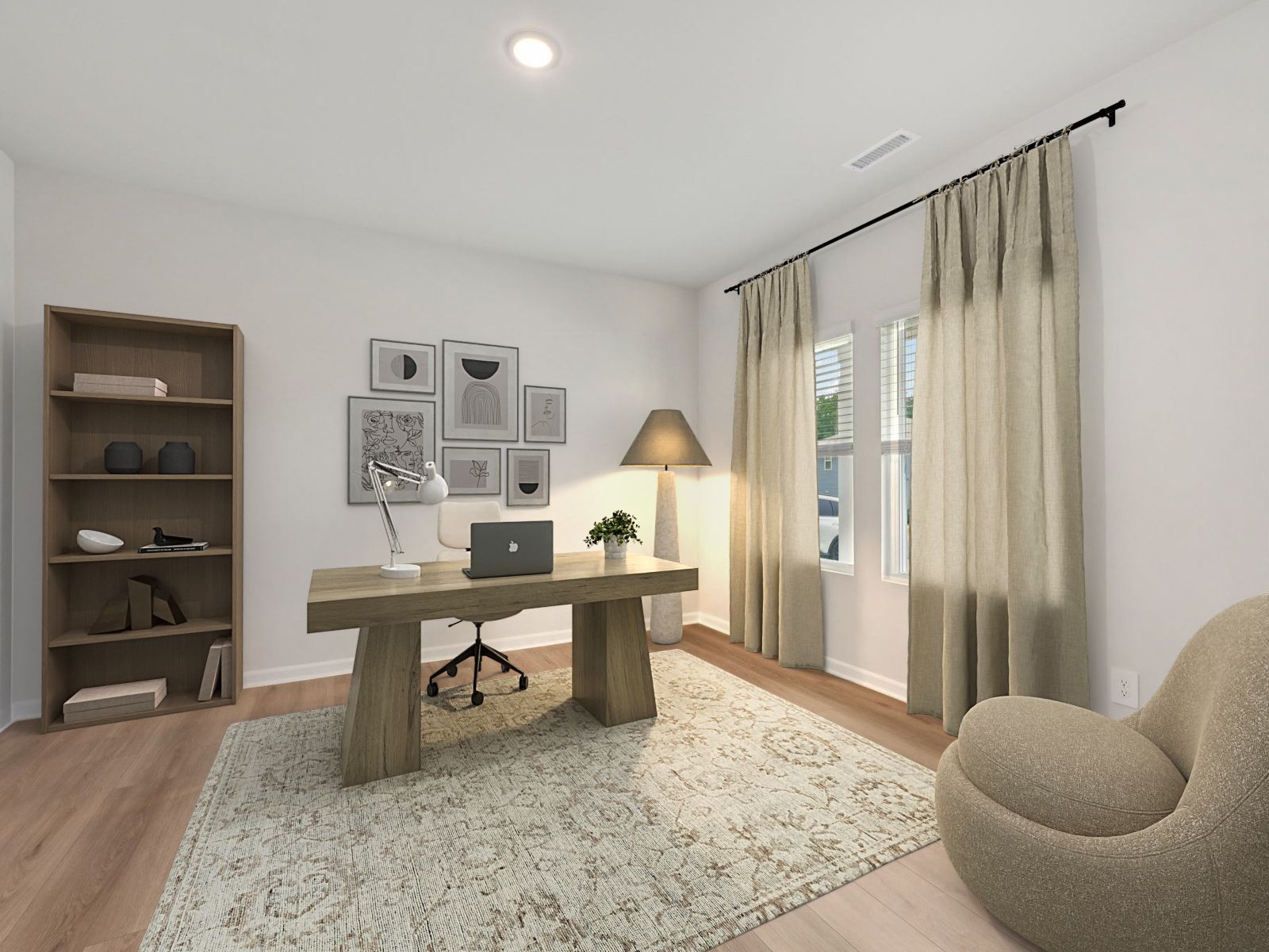 Study in the Brentwood floorplan at a Meritage Homes community in Garner, NC.