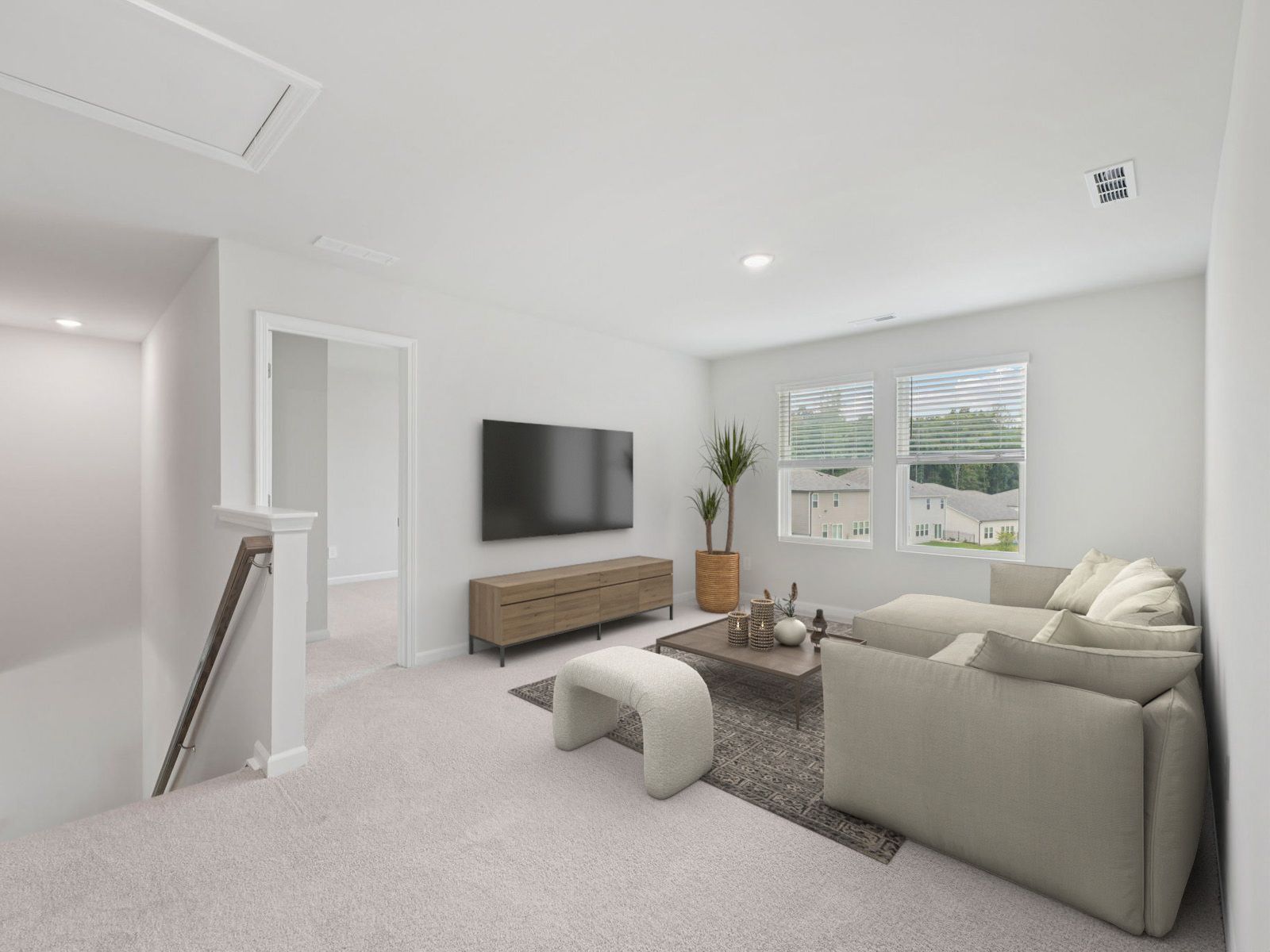 Loft in the Brentwood floorplan at a Meritage Homes community in Garner, NC.