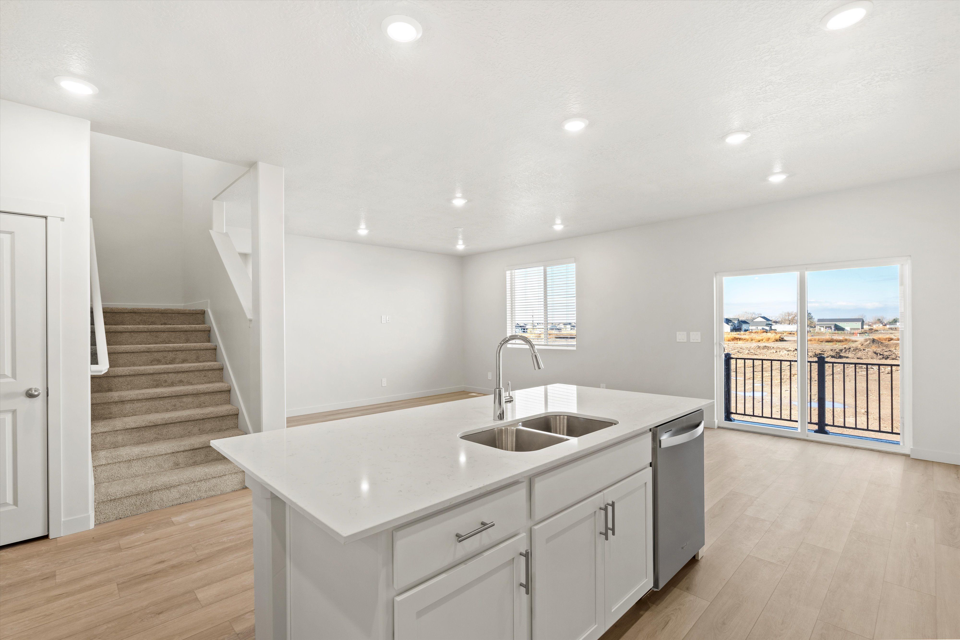 Kitchen and Living Area