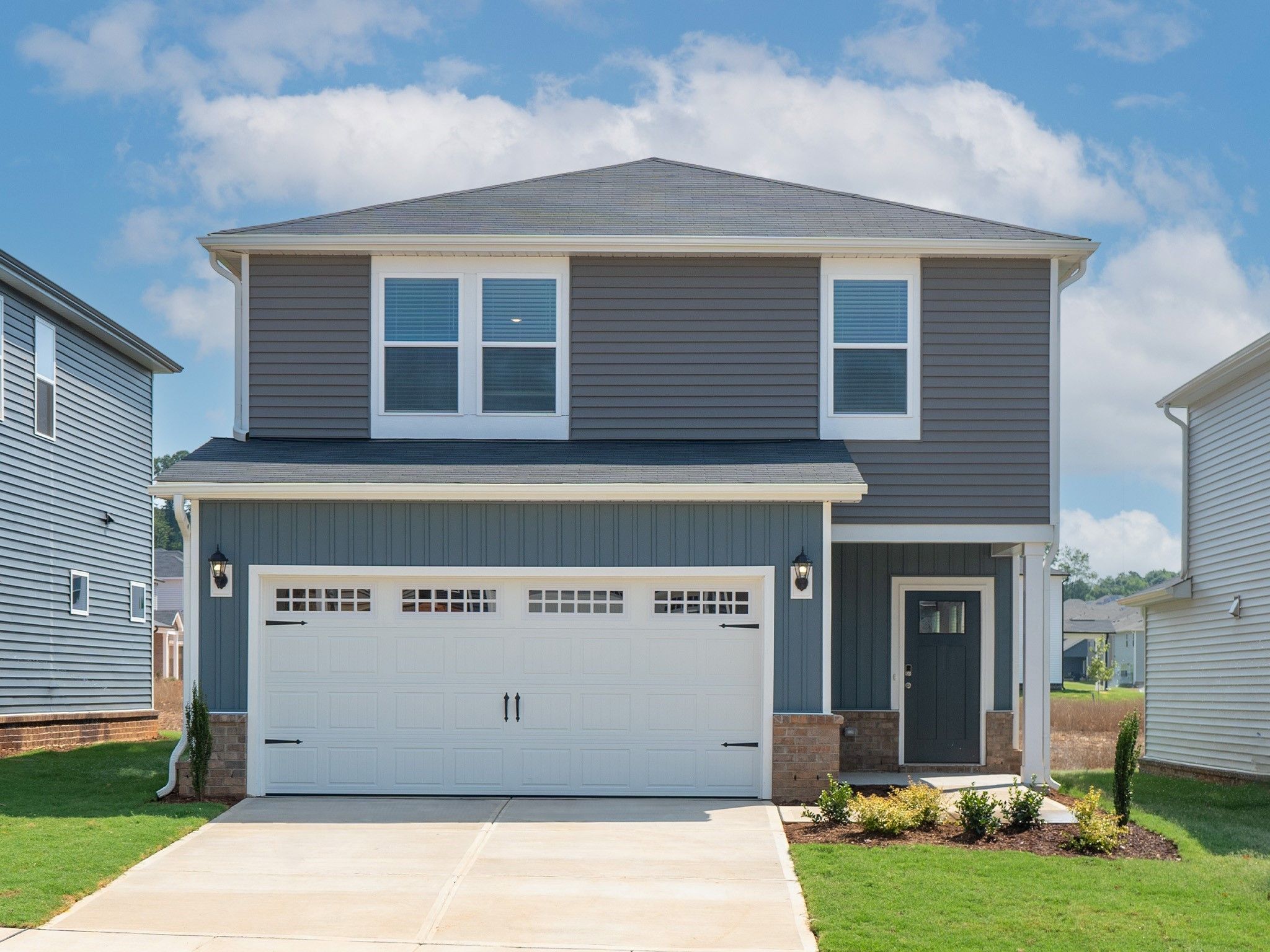 Roswell front exterior at a Meritage Homes community in Garner, NC.