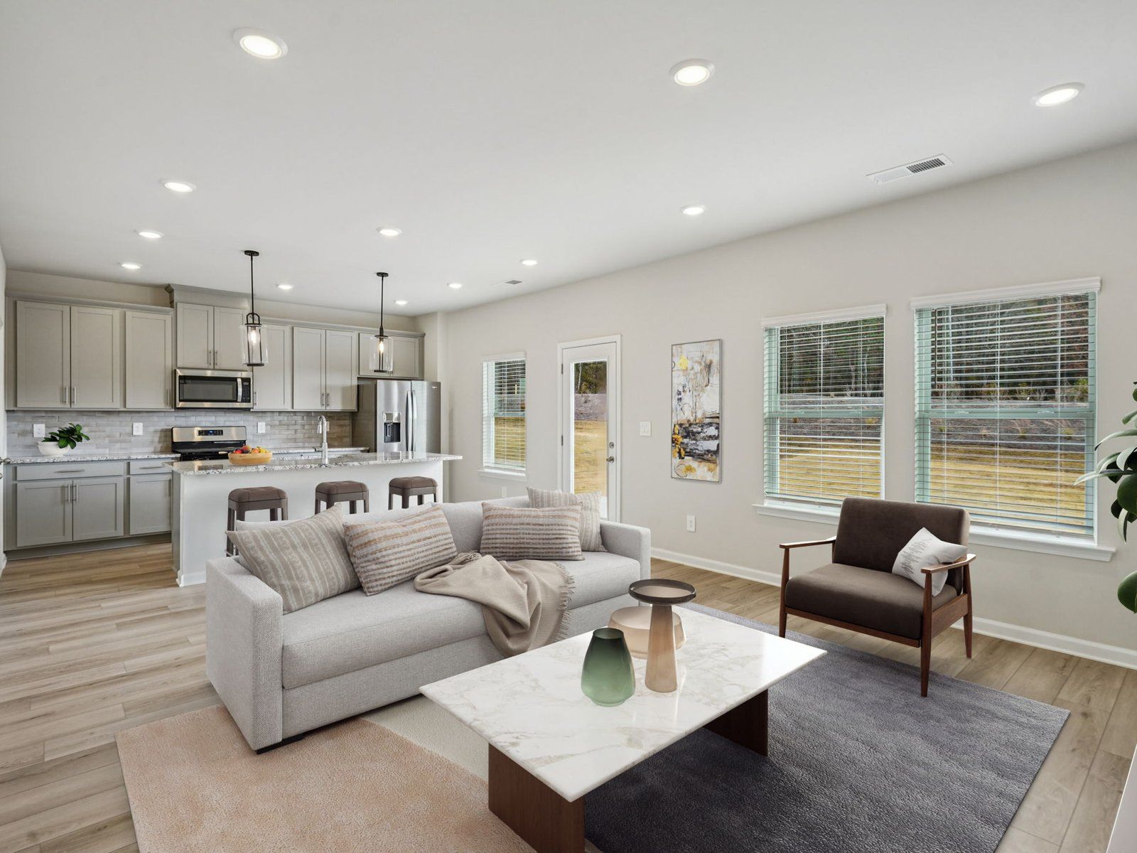 The Finley floorplan with the Sleek Gray interior package.