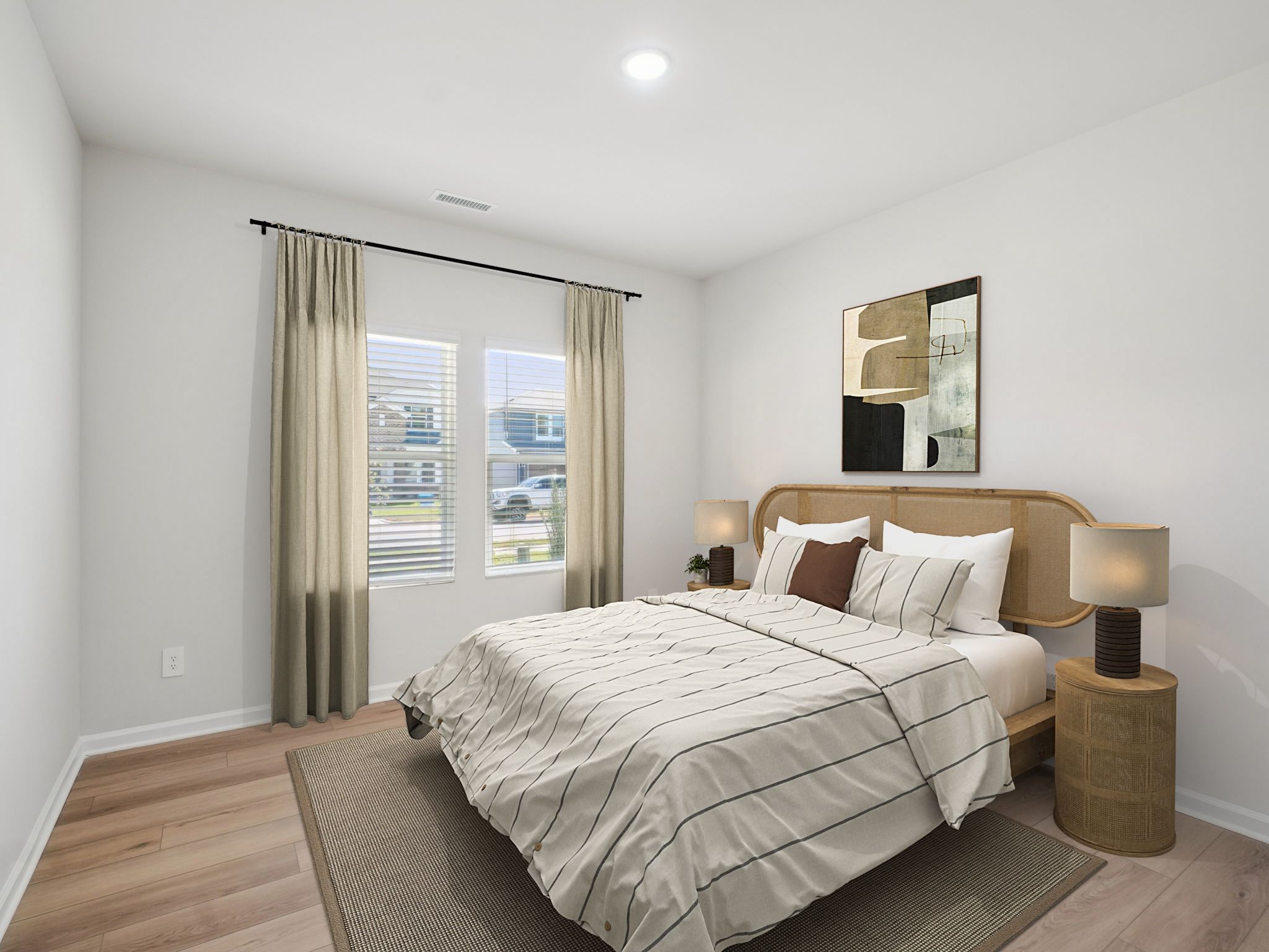 Secondary bedroom in the Taylorsville floorplan at a Meritage Homes community in Garner, NC.