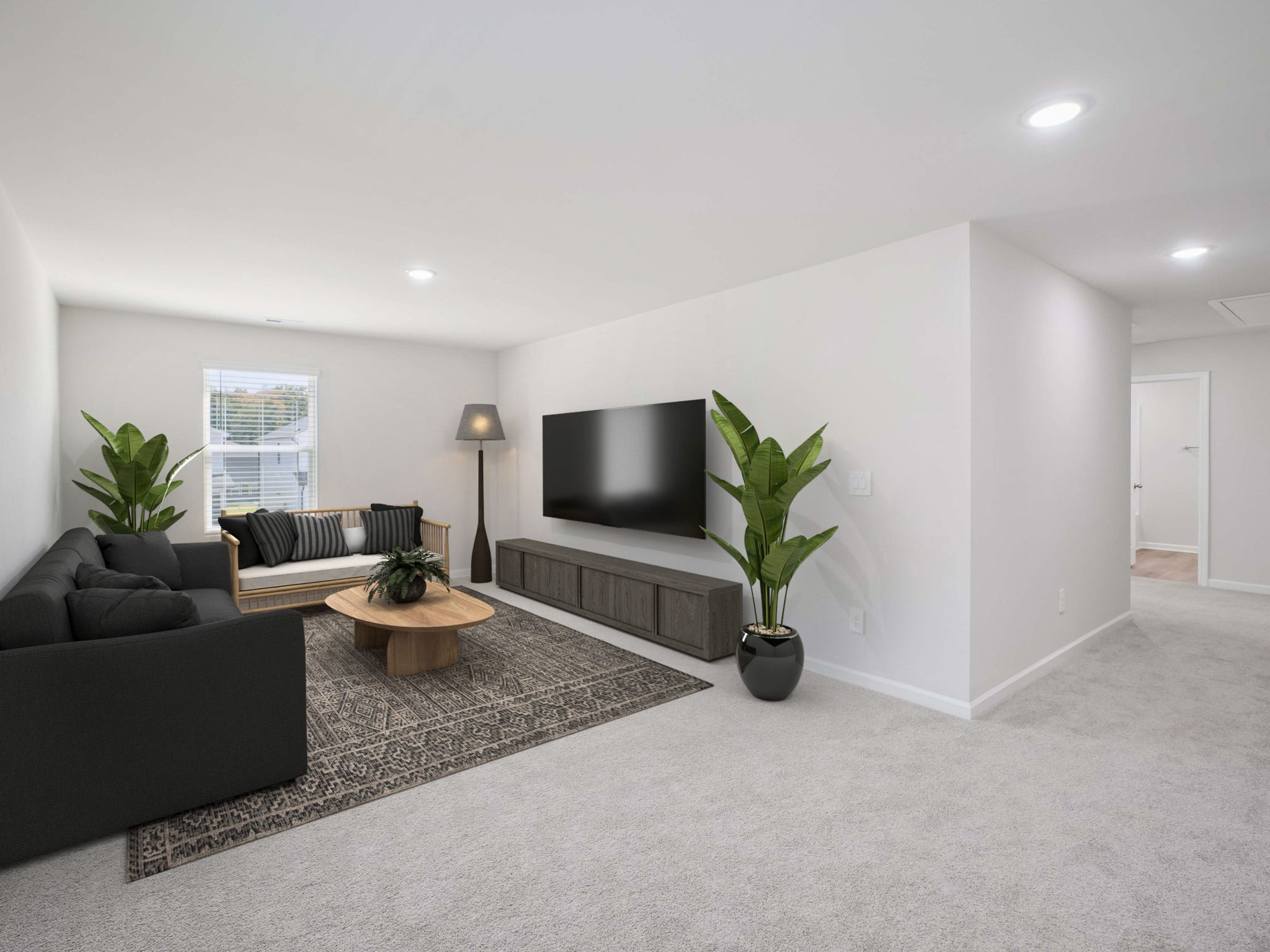 Loft in the Taylorsville floorplan at a Meritage Homes community in Garner, NC.
