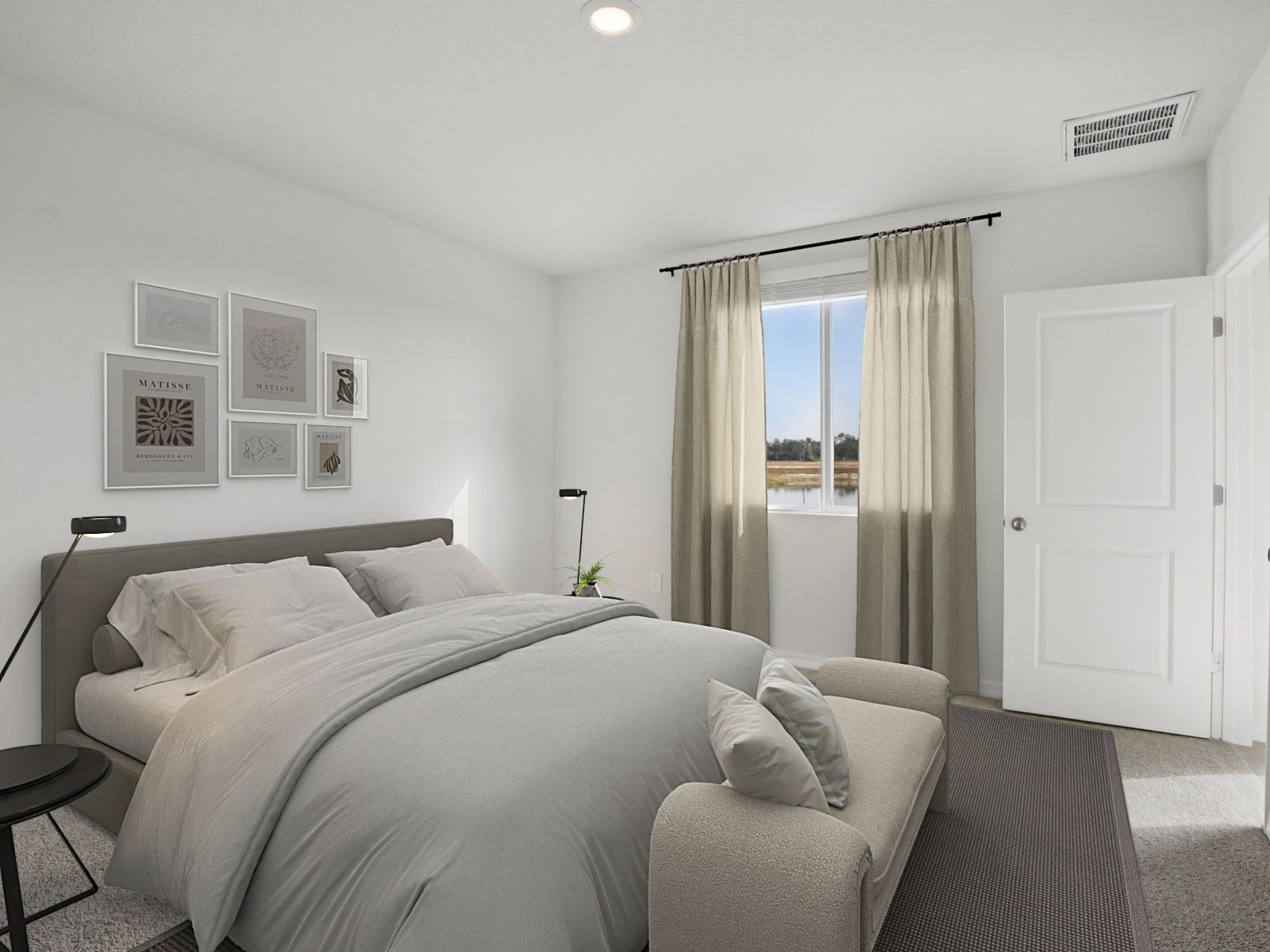 Primary Bedroom Virtually Staged