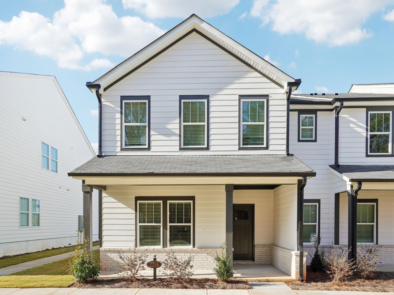 Lancaster End Unit - Avalon - Vista Series: Conyers, Georgia - Meritage Homes