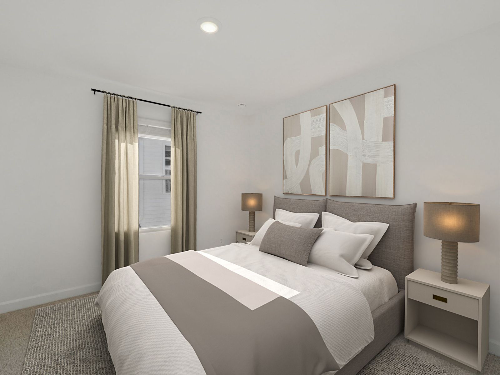 Secondary bedroom in the Vienna floorplan at a Meritage Homes community in Charlotte, NC.