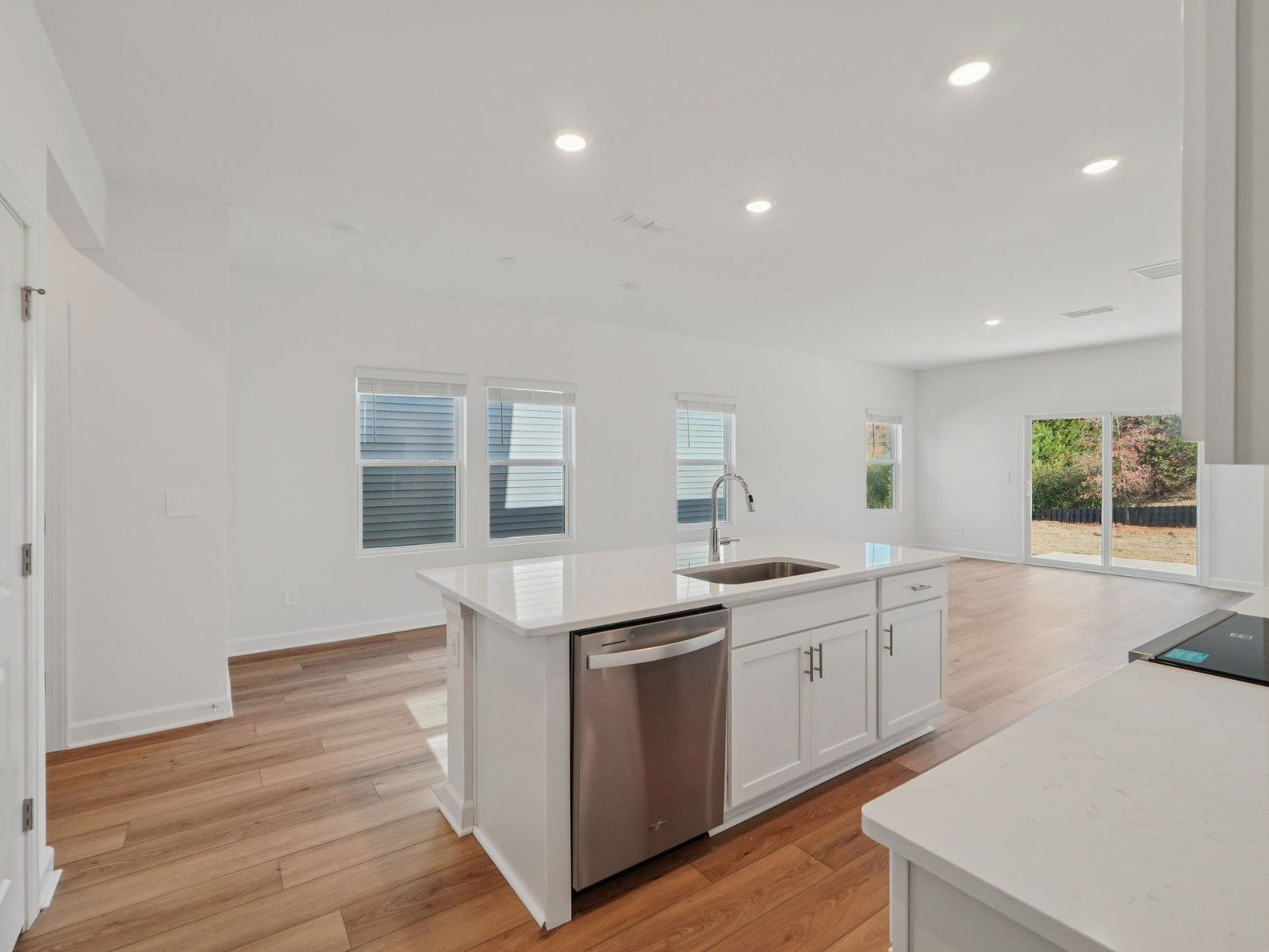 Kitchen in the Vienna floorplan at a Meritage Homes community in Charlotte, NC.