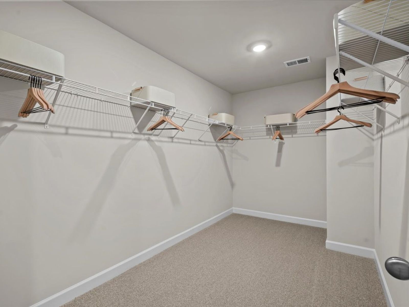 Walk-in closet in the Brentwood floorplan at a Meritage Homes community in Greenville, SC.
