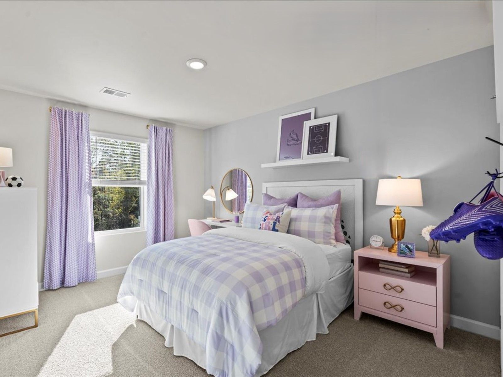 Secondary bedroom in the Brentwood floorplan at a Meritage Homes community in Greenville, SC.
