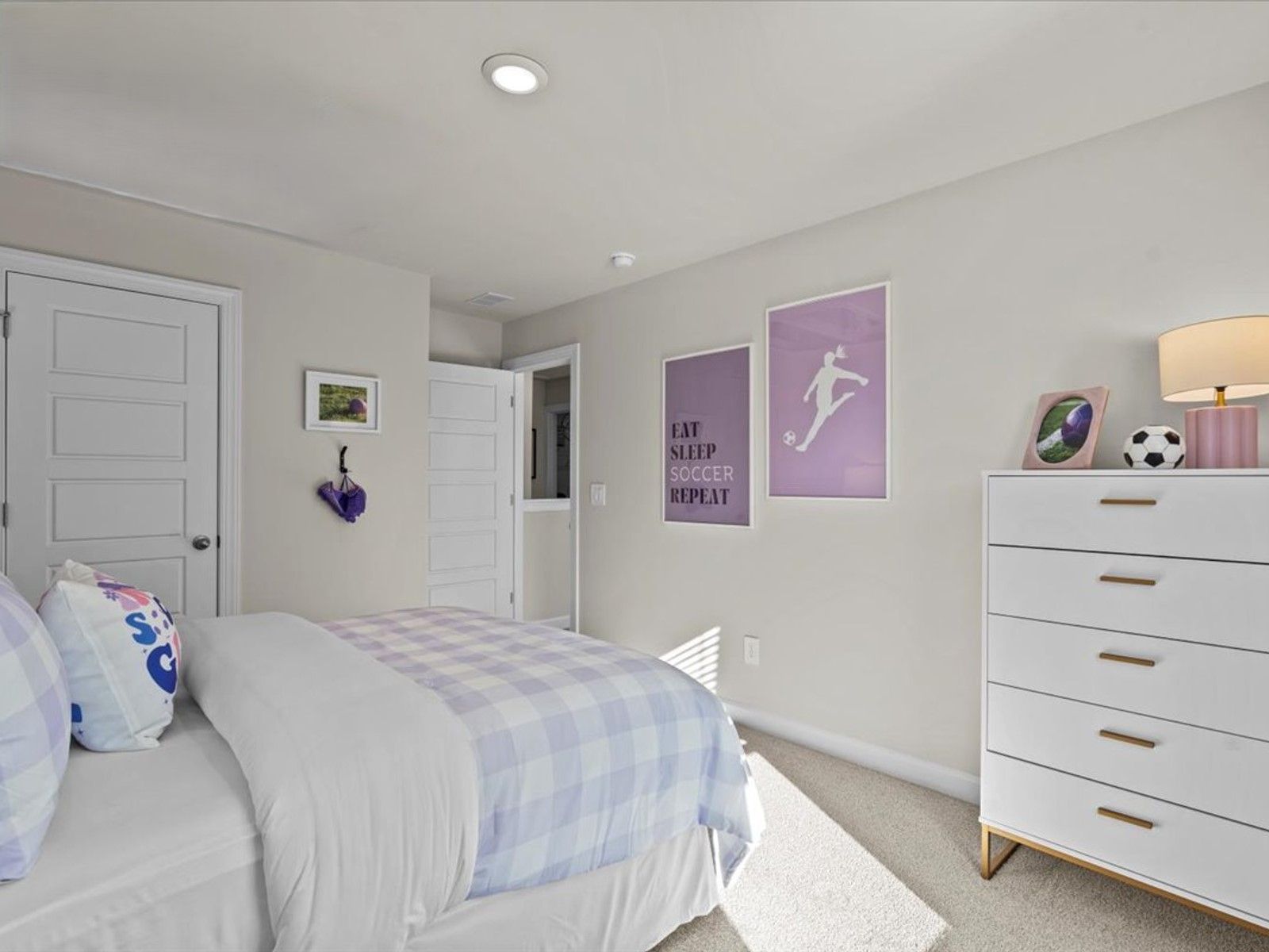 Secondary bedroom in the Brentwood floorplan at a Meritage Homes community in Greenville, SC.